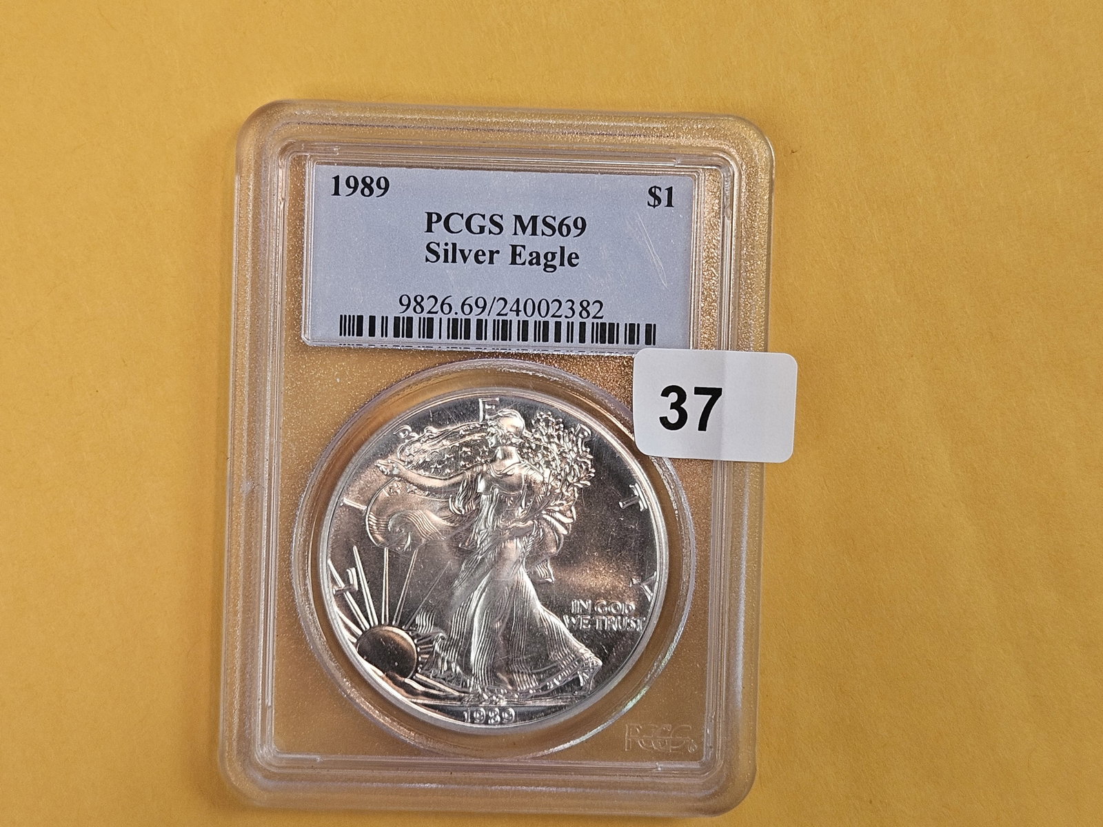 PCGS 1989 American Silver Eagle (1 of 2)
