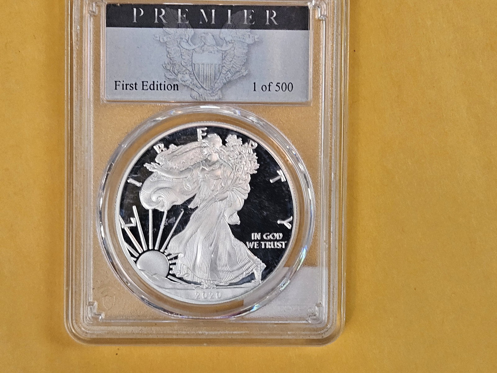 PERFECT! PCGS 2020-S American Silver Eagle in Proof 70 Deep Cameo - 2