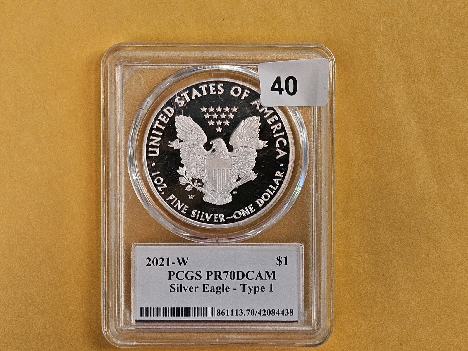PERFECT! PCGS 2021-W American Silver Eagle in Proof 70 Deep Cameo: Perfect Grade