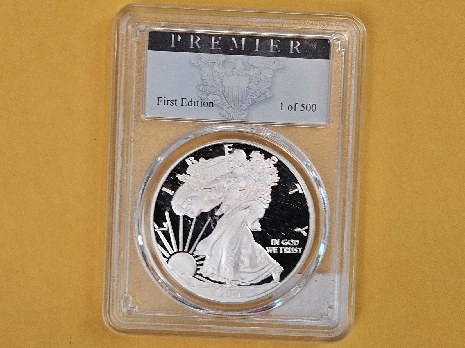 PERFECT! PCGS 2021-W American Silver Eagle in Proof 70 Deep Cameo - 2