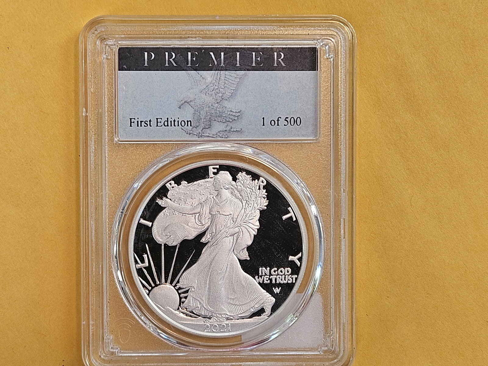 PERFECT! PCGS 2021-W American Silver Eagle in Proof 70 Deep Cameo - 2