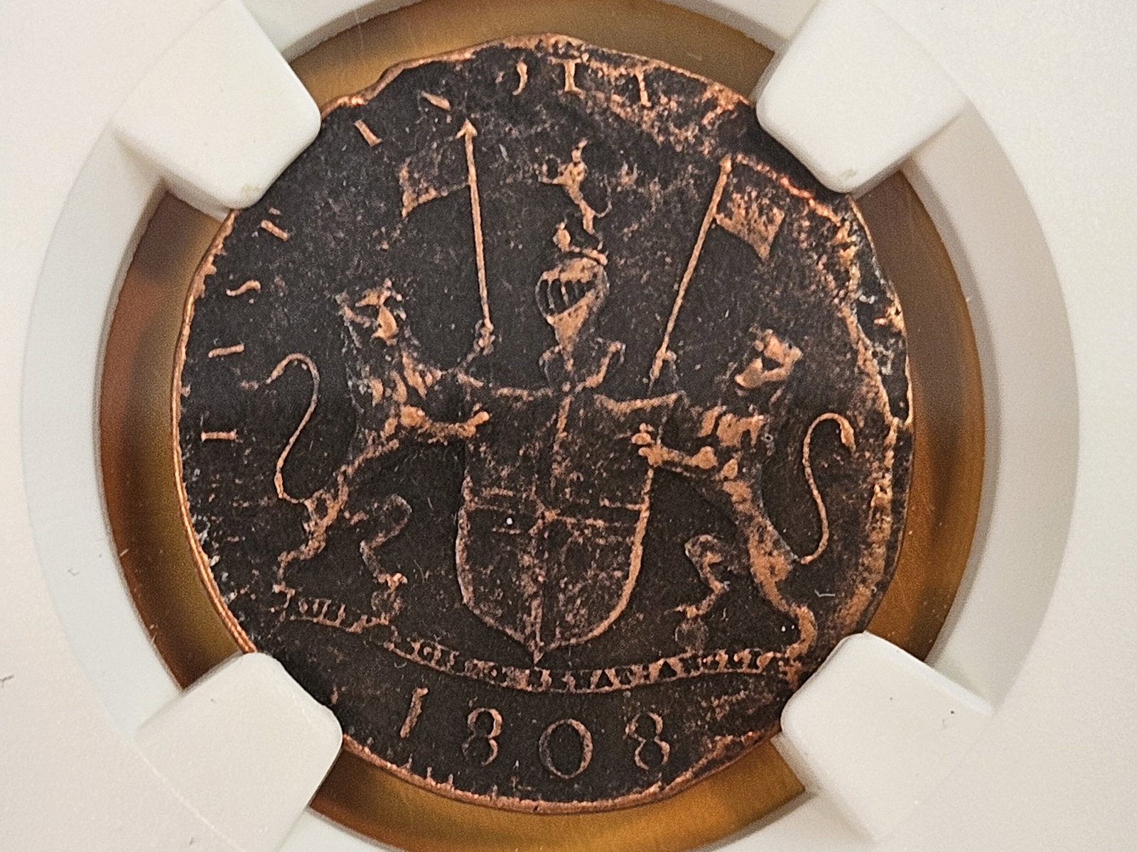 NGC 1808 East India company 10 cash: Madras Presidency. Admiral Gardner