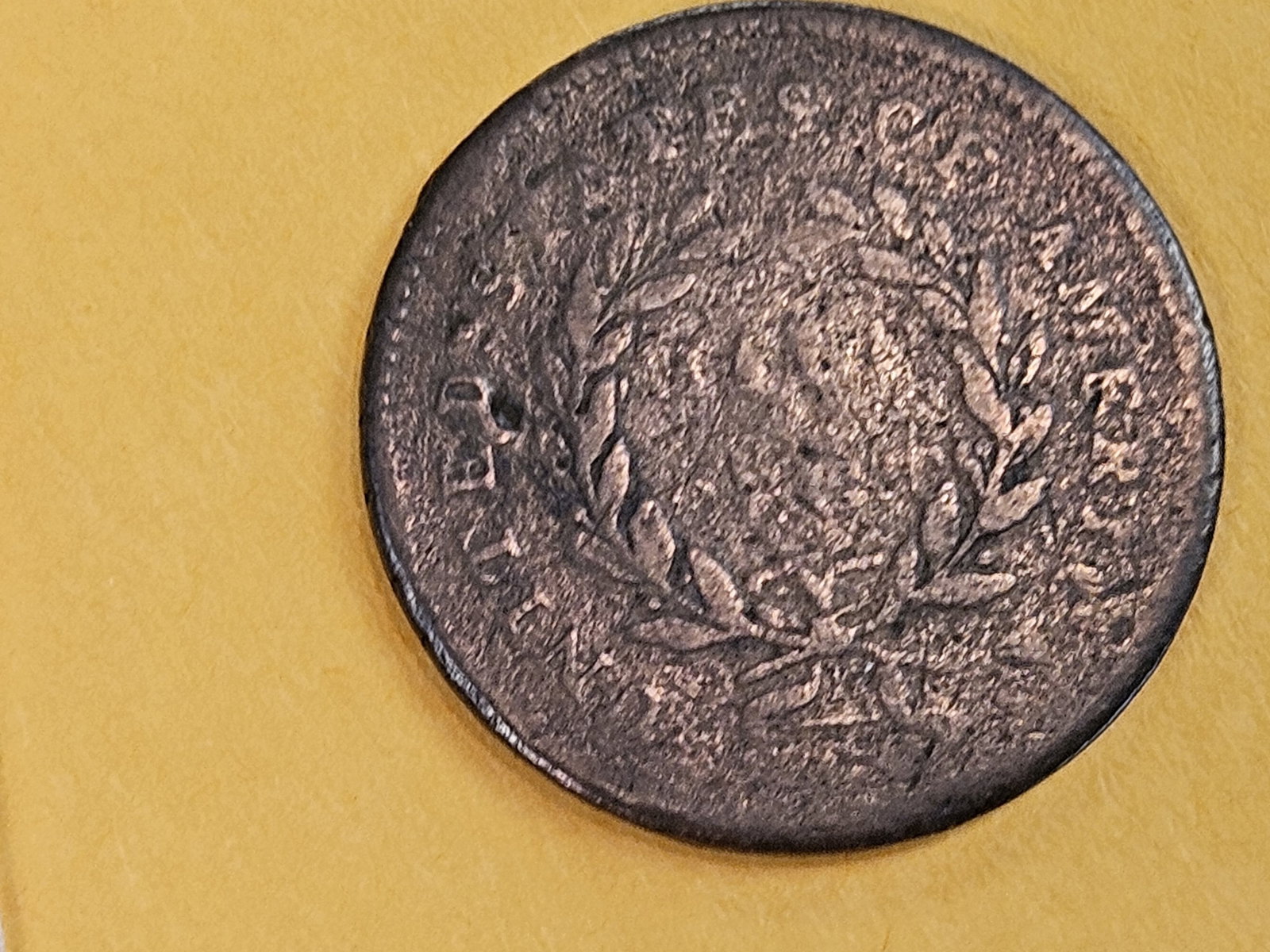 * Scarce 1794 Liberty Cap Half Cent in Fine - details - 7