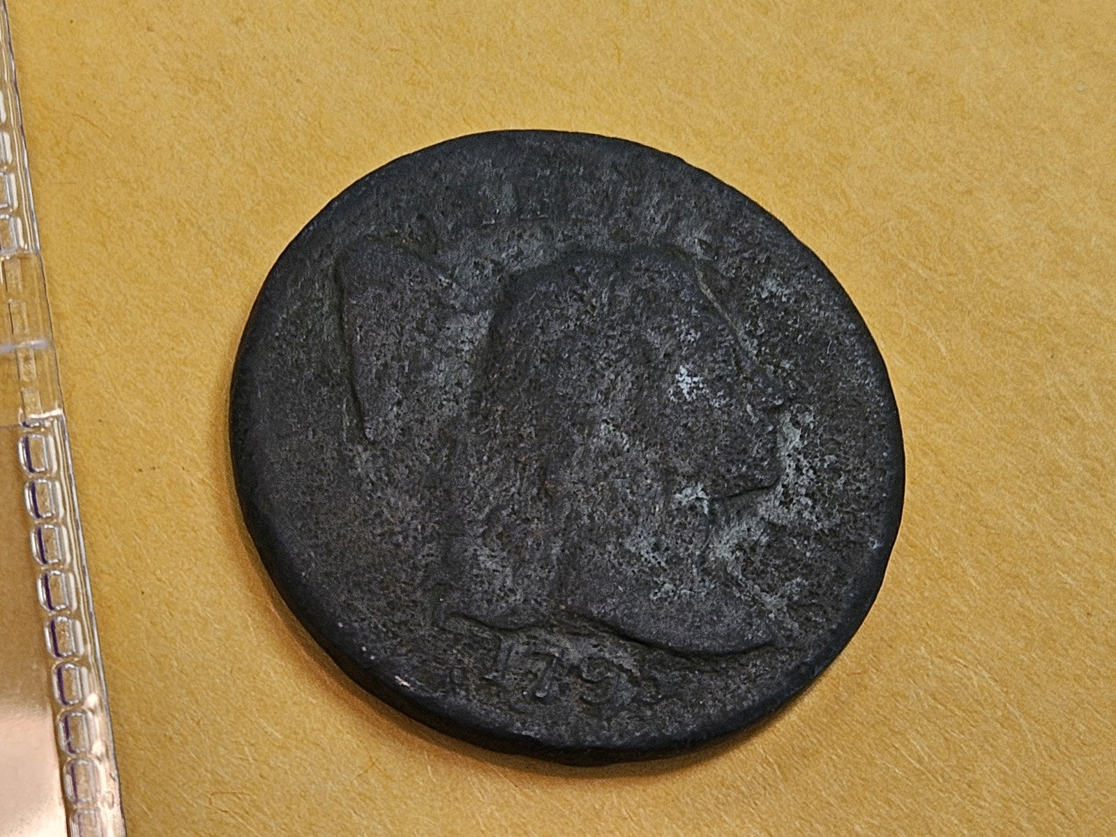 * Scarcer 1795 Liberty Cap Large Cent in Very Good - details - 3