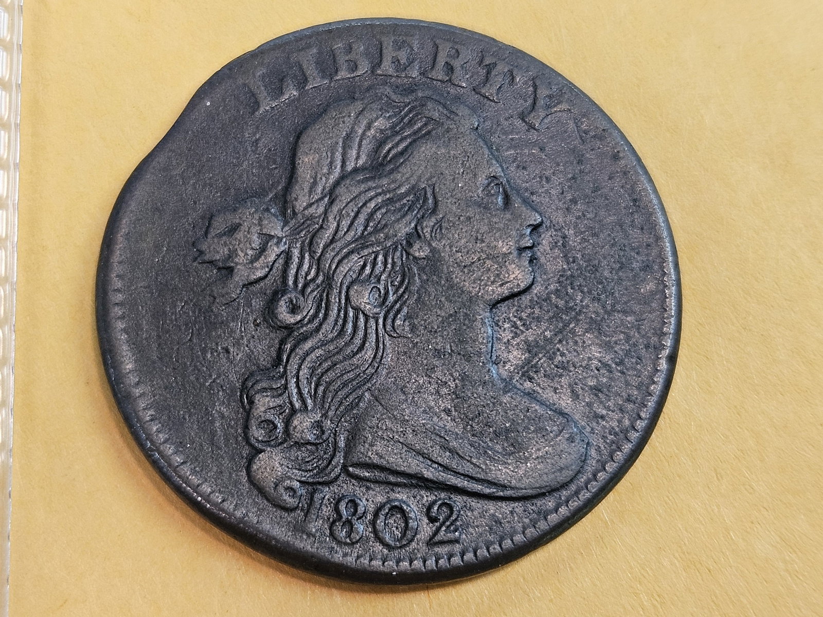 Nicer 1802 Draped Bust Large Cent in Extra Fine - details: Sheldon S-232. State B. Much better grade than normal