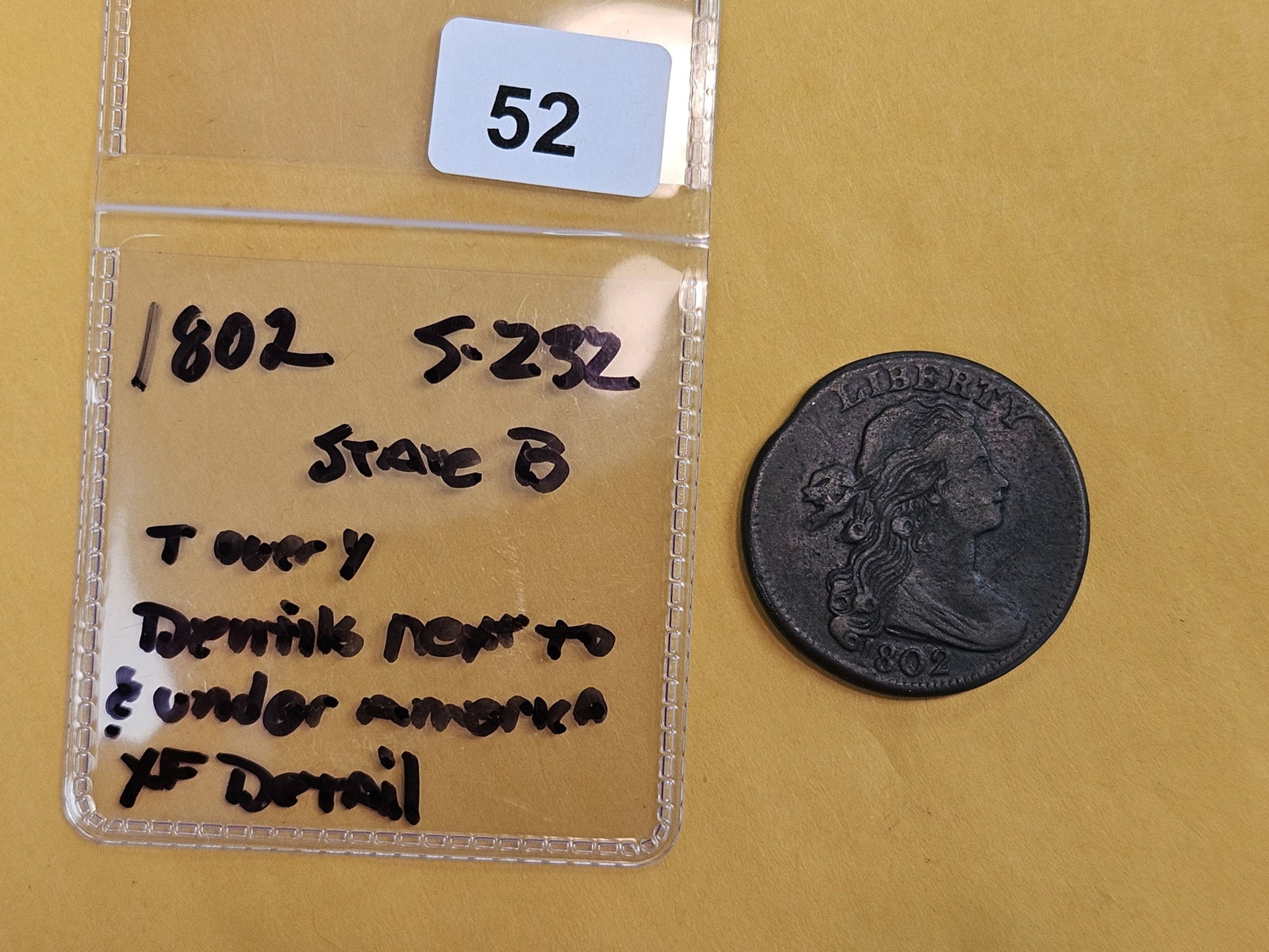 Nicer 1802 Draped Bust Large Cent in Extra Fine - details - 2