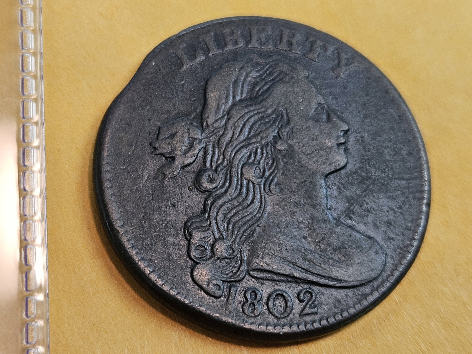 Nicer 1802 Draped Bust Large Cent in Extra Fine - details - 3