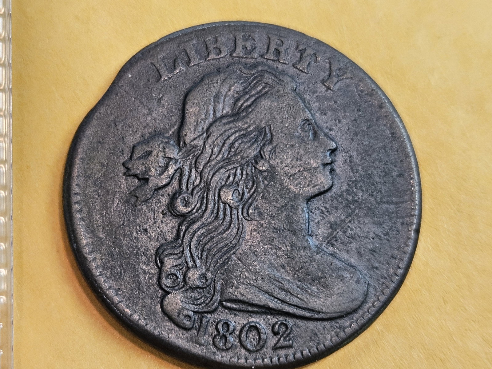 Nicer 1802 Draped Bust Large Cent in Extra Fine - details - 4