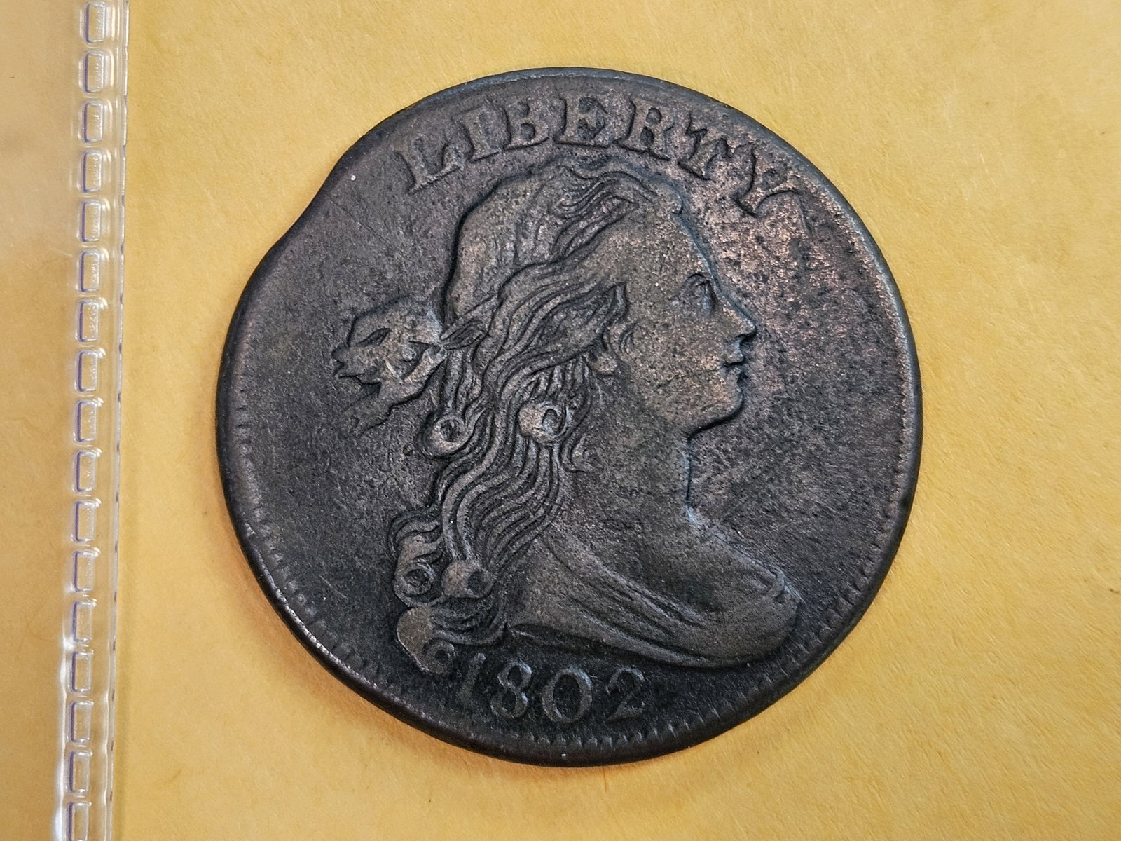 Nicer 1802 Draped Bust Large Cent in Extra Fine - details - 5