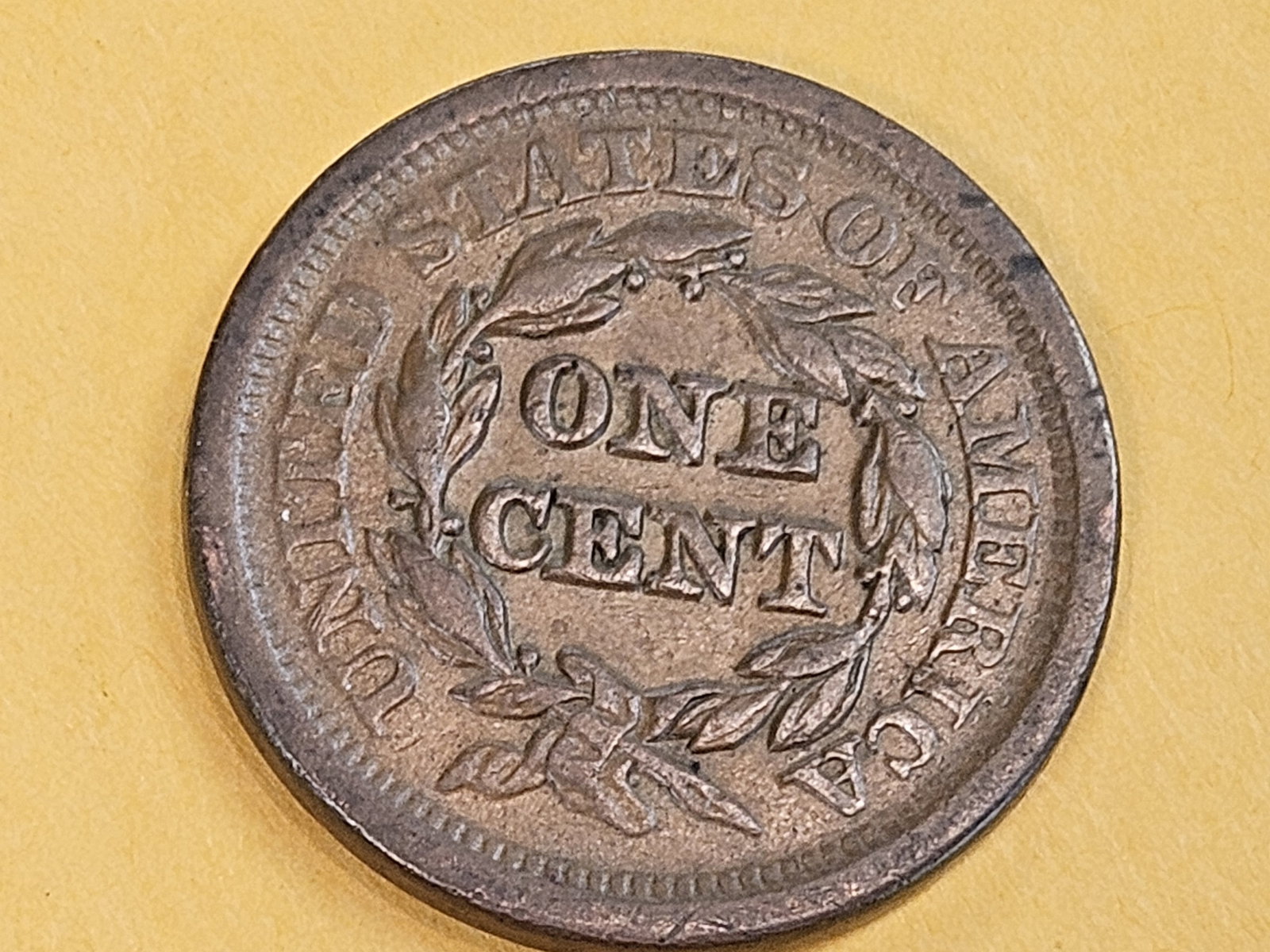 1851 Braided Hair Large cent in Extra Fine - 4