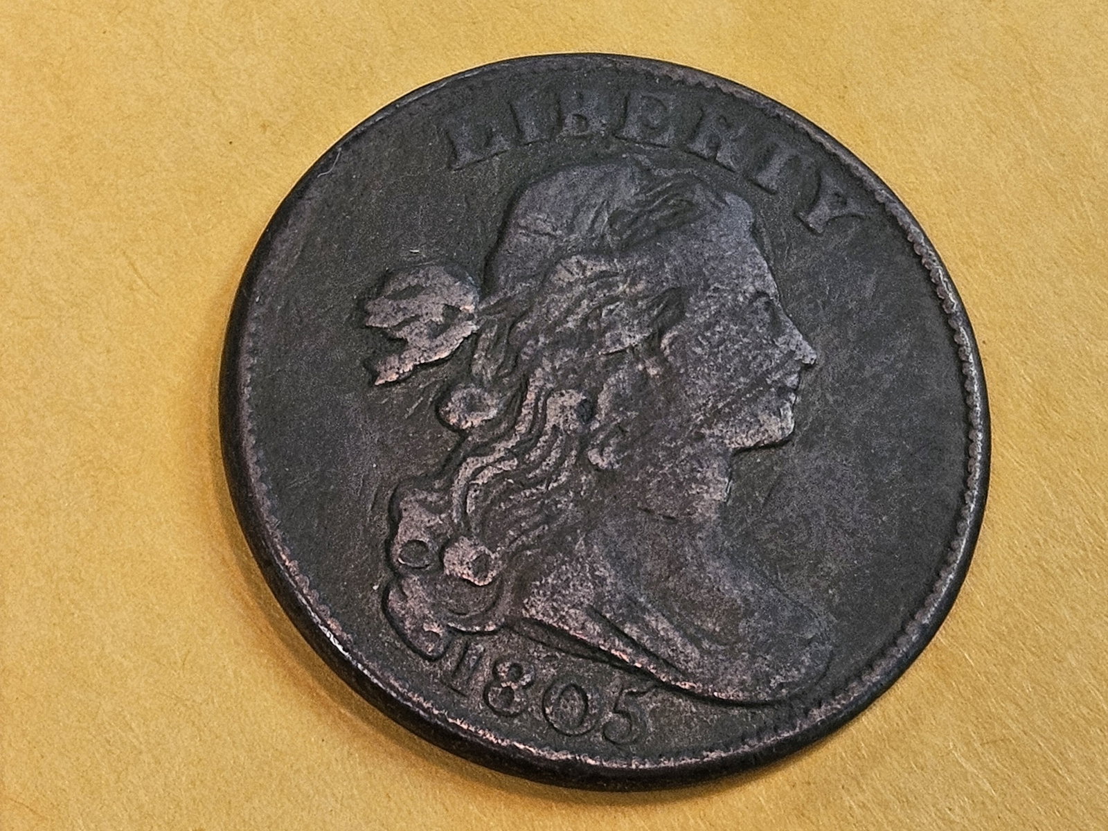 1805 Draped Bust Large Cent in Very Fine (1 of 7)