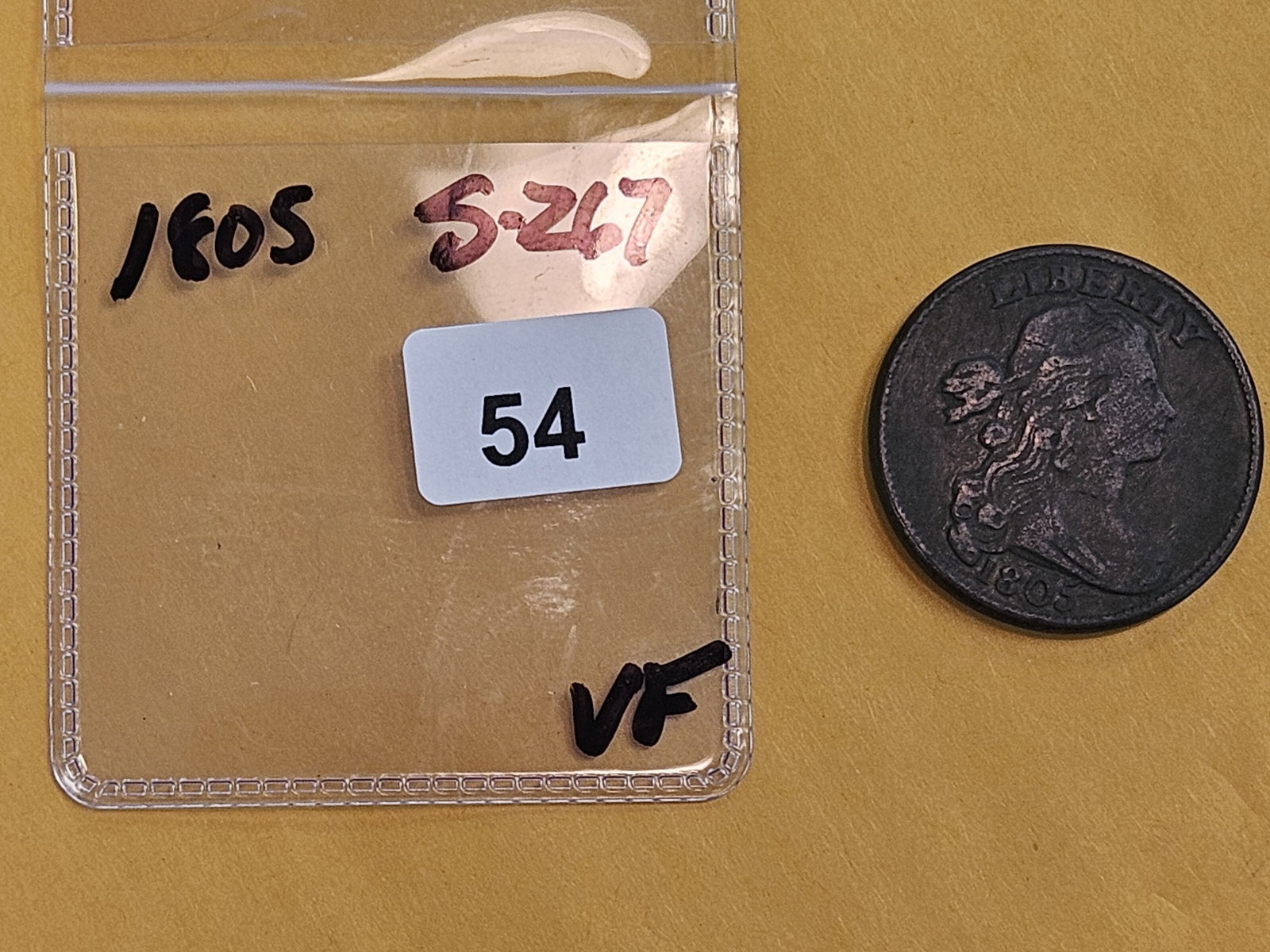 1805 Draped Bust Large Cent in Very Fine - 2