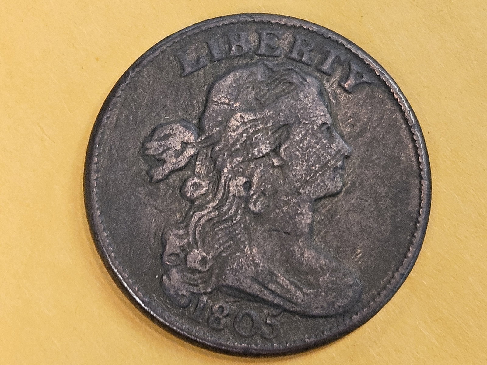 1805 Draped Bust Large Cent in Very Fine - 3