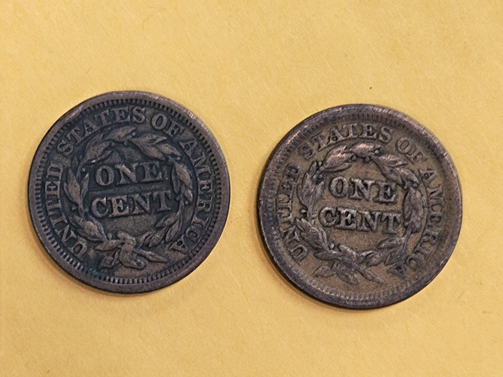 1848 and 1850 Braided Hair Large Cents - 5