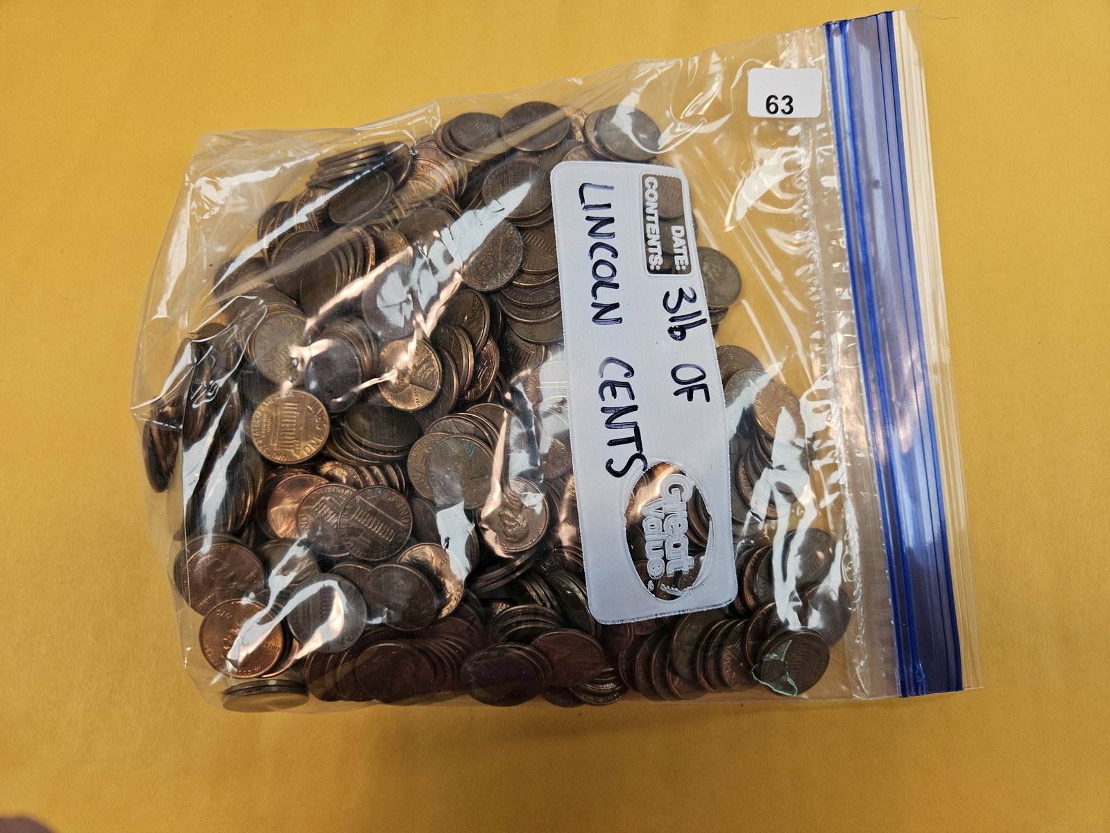 THREE POUNDS of Lincoln Cents: Came in over the counter. Unchecked by us. Memorials and maybe some wheats?