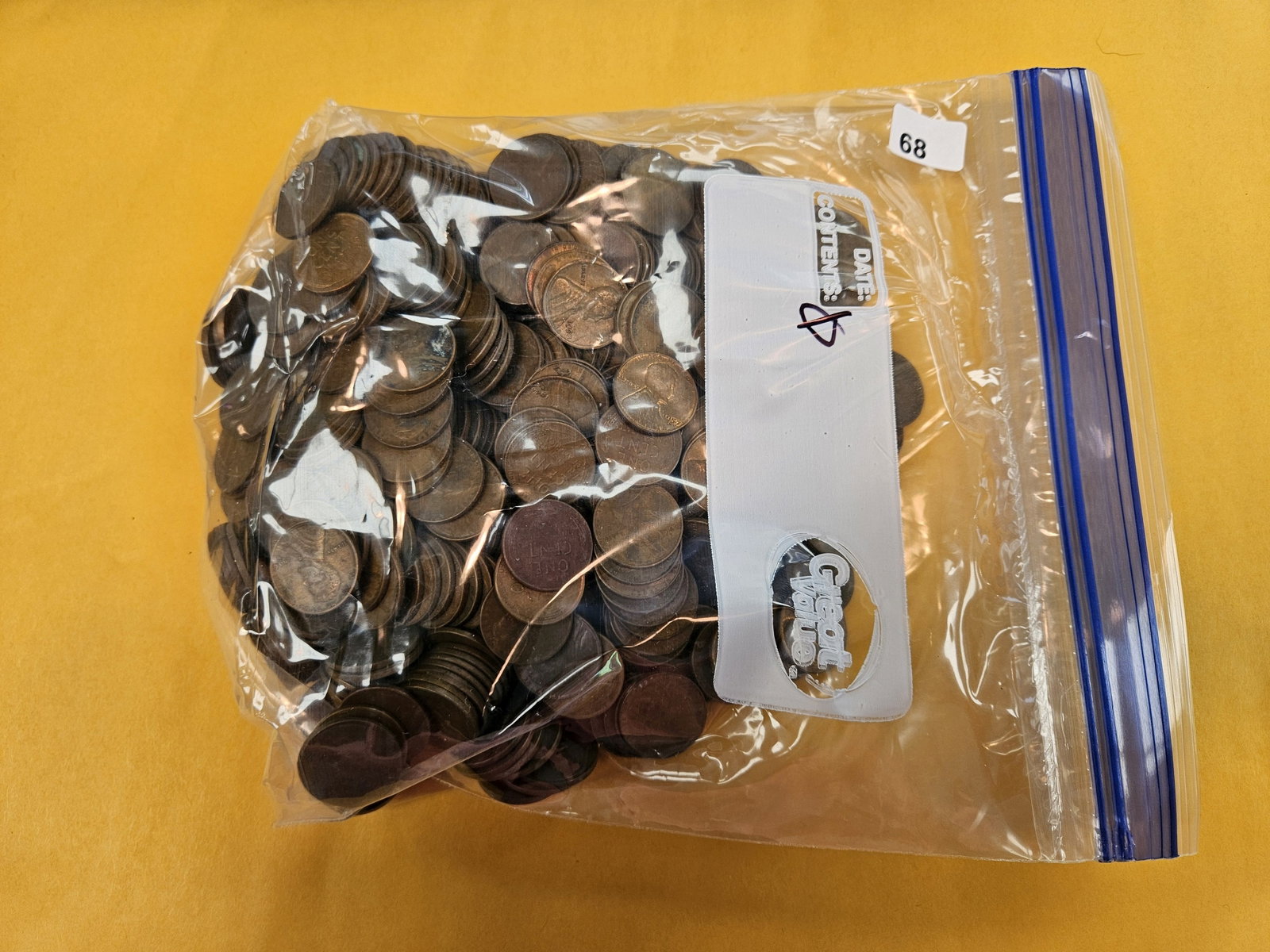 THREE POUNDS of Wheat cents: Mixed. Came in over the counter. Unsearched by us