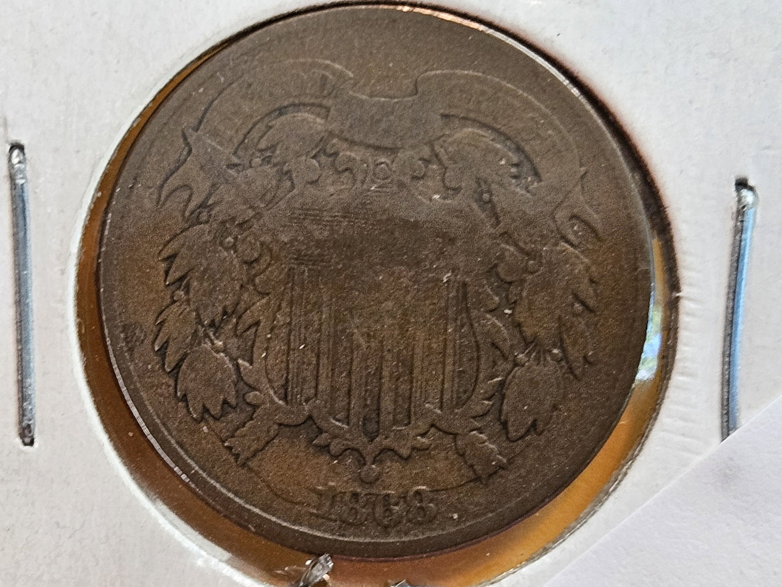MINT ERROR! 1868 Two Cent piece - 2