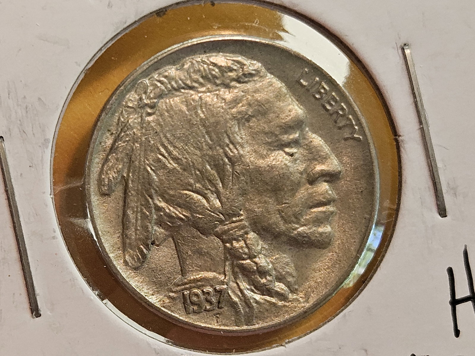 Brilliant Uncirculated 1937-S Buffalo Nickel - 3