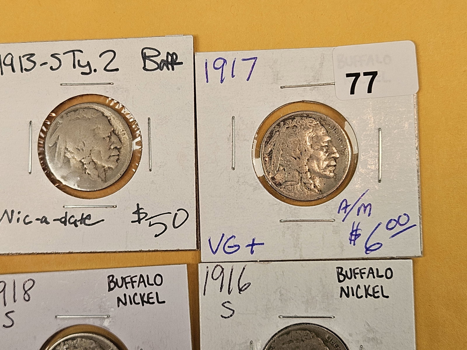 Eight mixed Semi-Key or better date Buffalo Nickels - 3