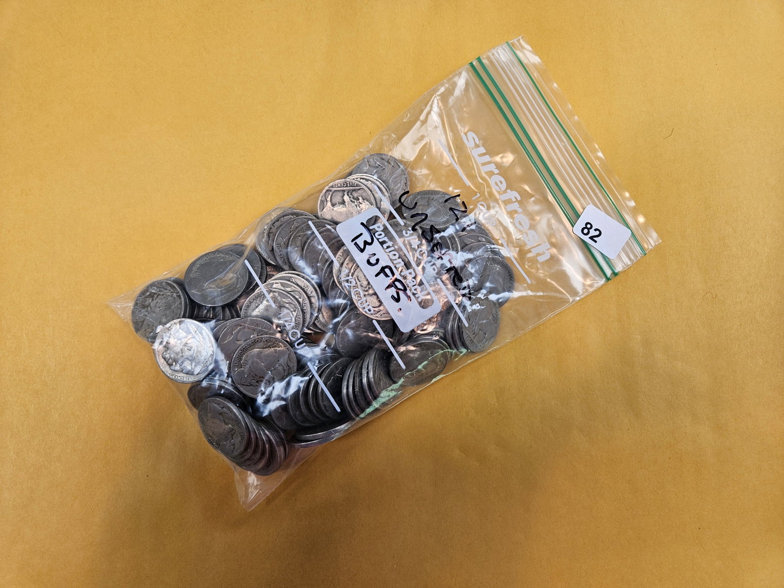 ONE HUNDRED Twenty-one Buffalo Nickels: Unsorted by dealer