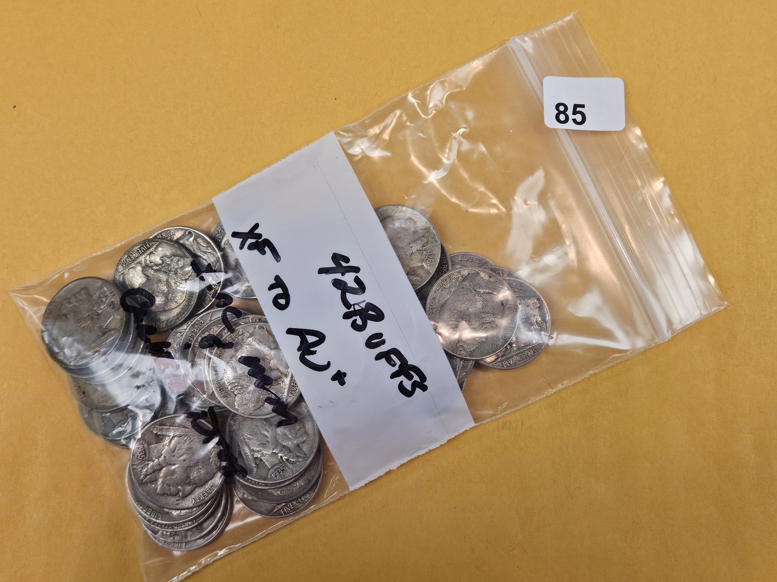 Forty-Two Buffalo Nickels: All in Extra Fine to About Uncirculated plus