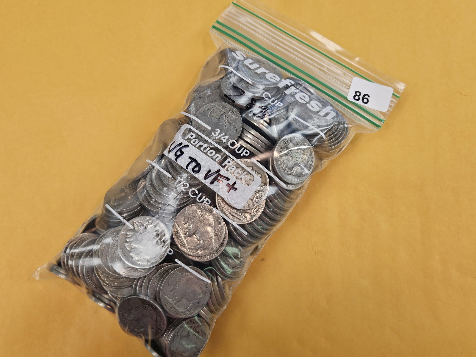 Two Hundred Eighty-Three Buffalo Nickels: All in Very Good to Very Fine plus condition