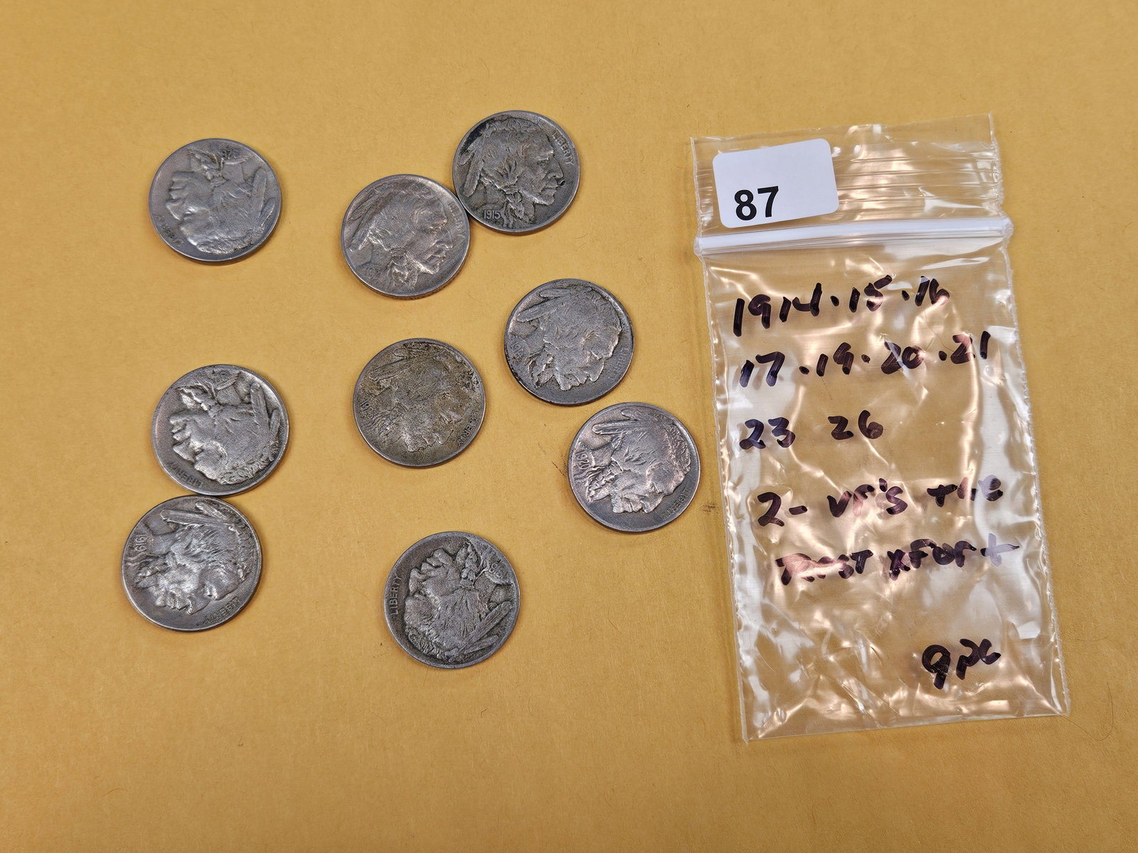 Nine earlier or little better Buffalo Nickels - 2