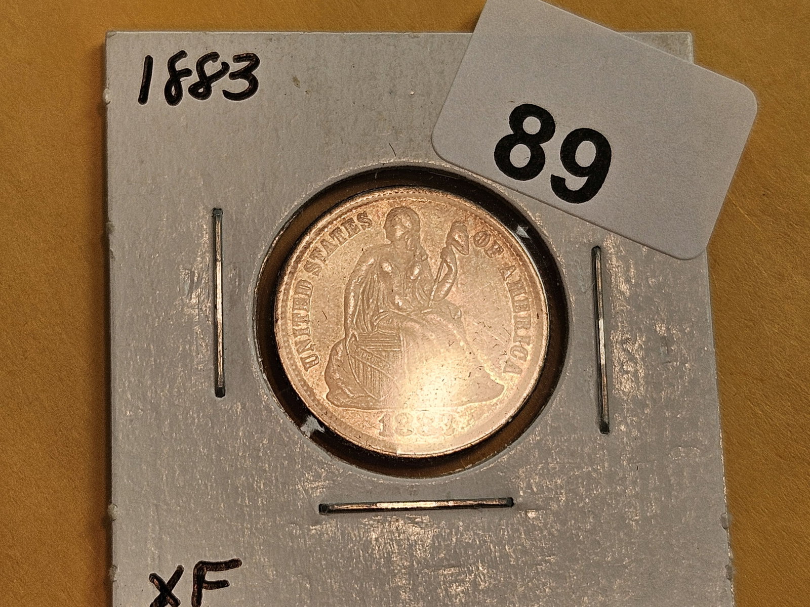 1883 Seated Liberty silver Dime in Extra Fine - 2