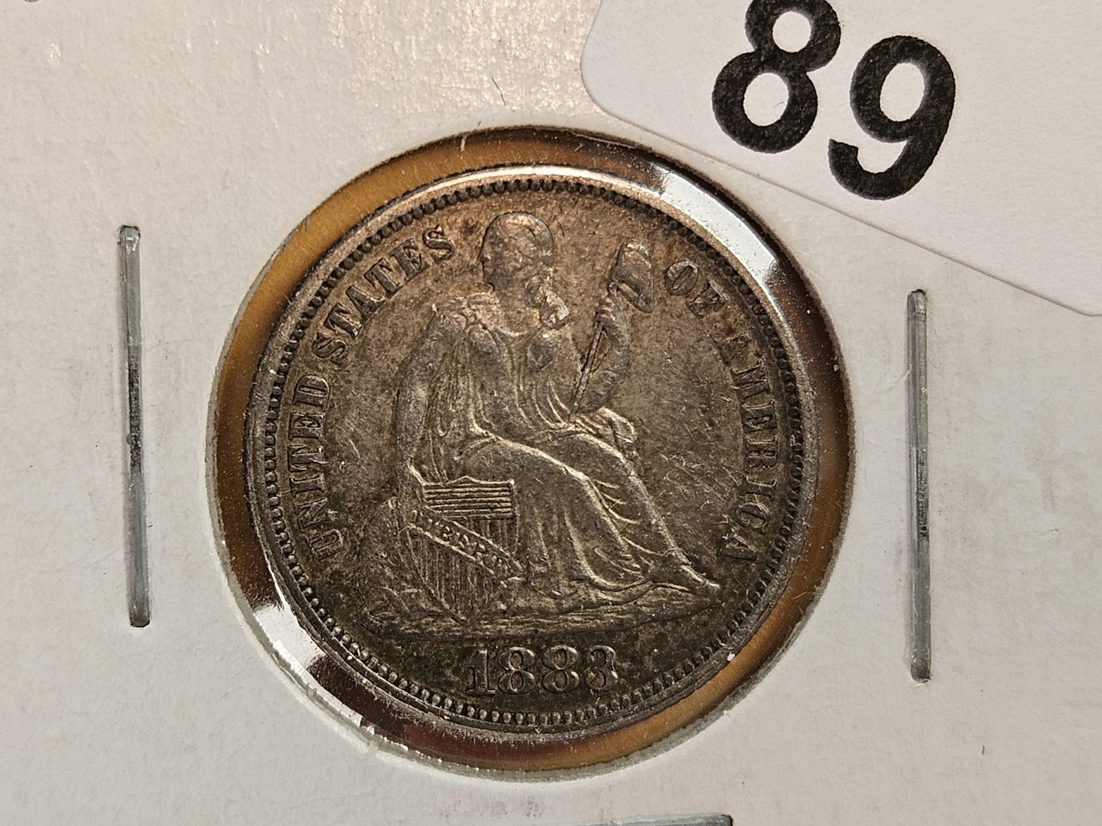 1883 Seated Liberty silver Dime in Extra Fine - 5