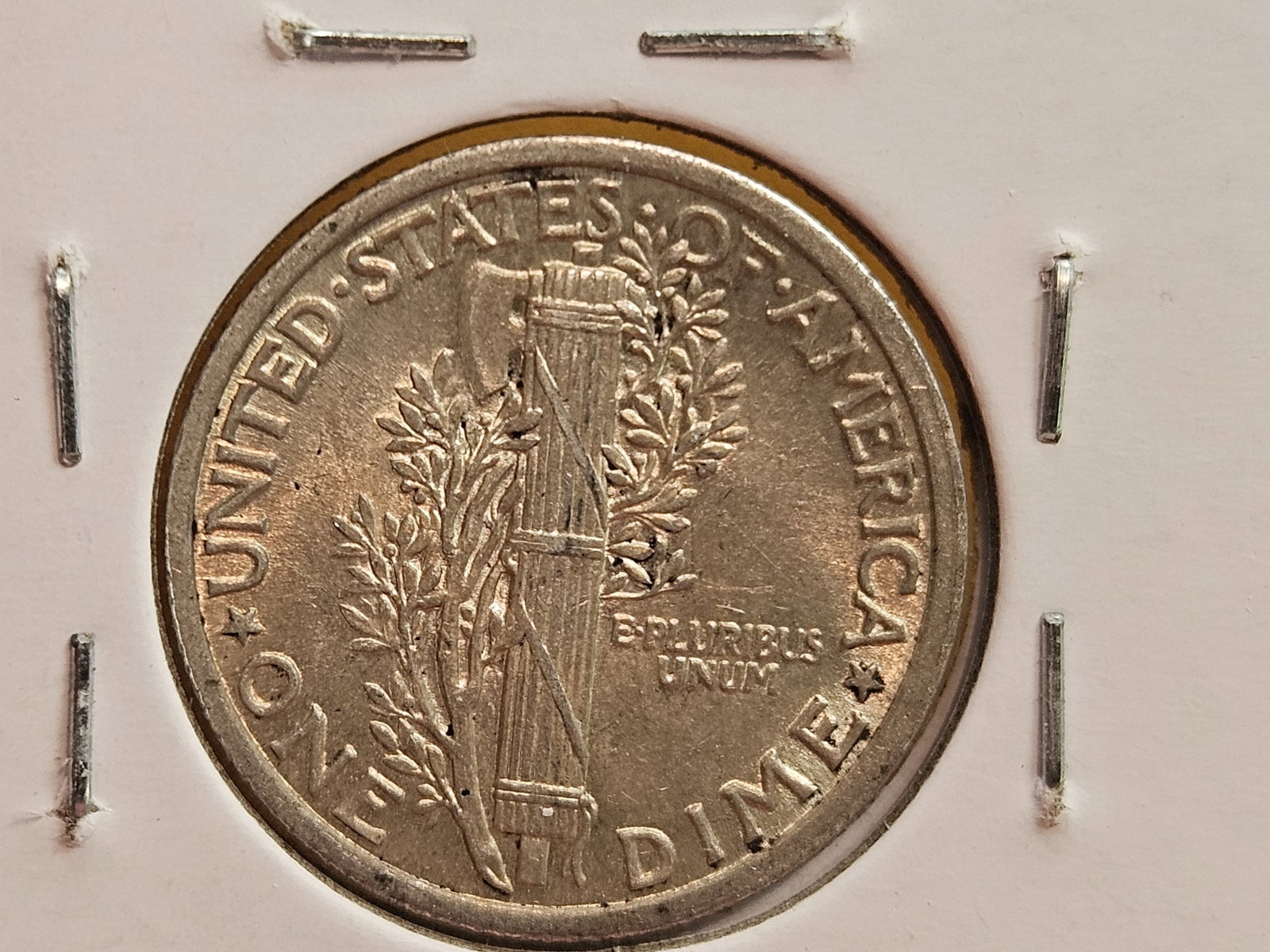 Choice AU-BU 1923 Mercury silver Dime - 5