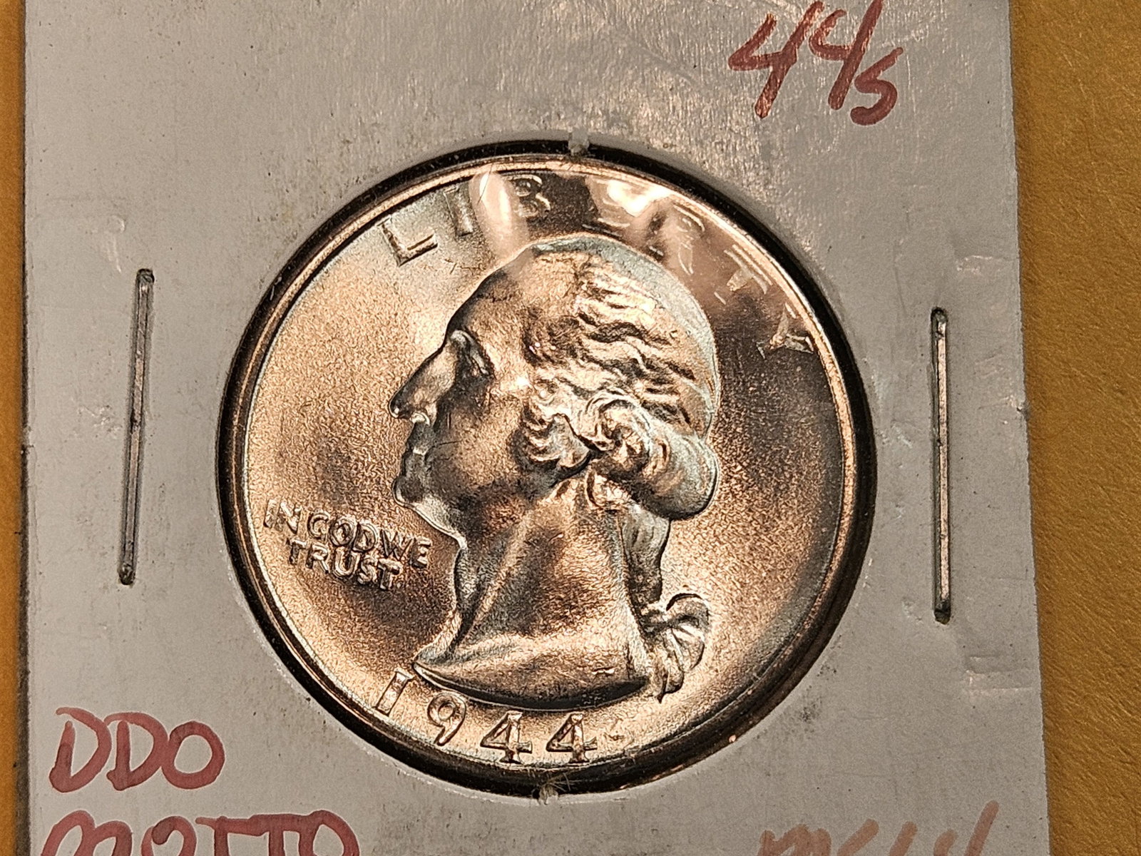 Very Choice Brilliant Uncirculated plus 1944-S Washington Quarter - 3