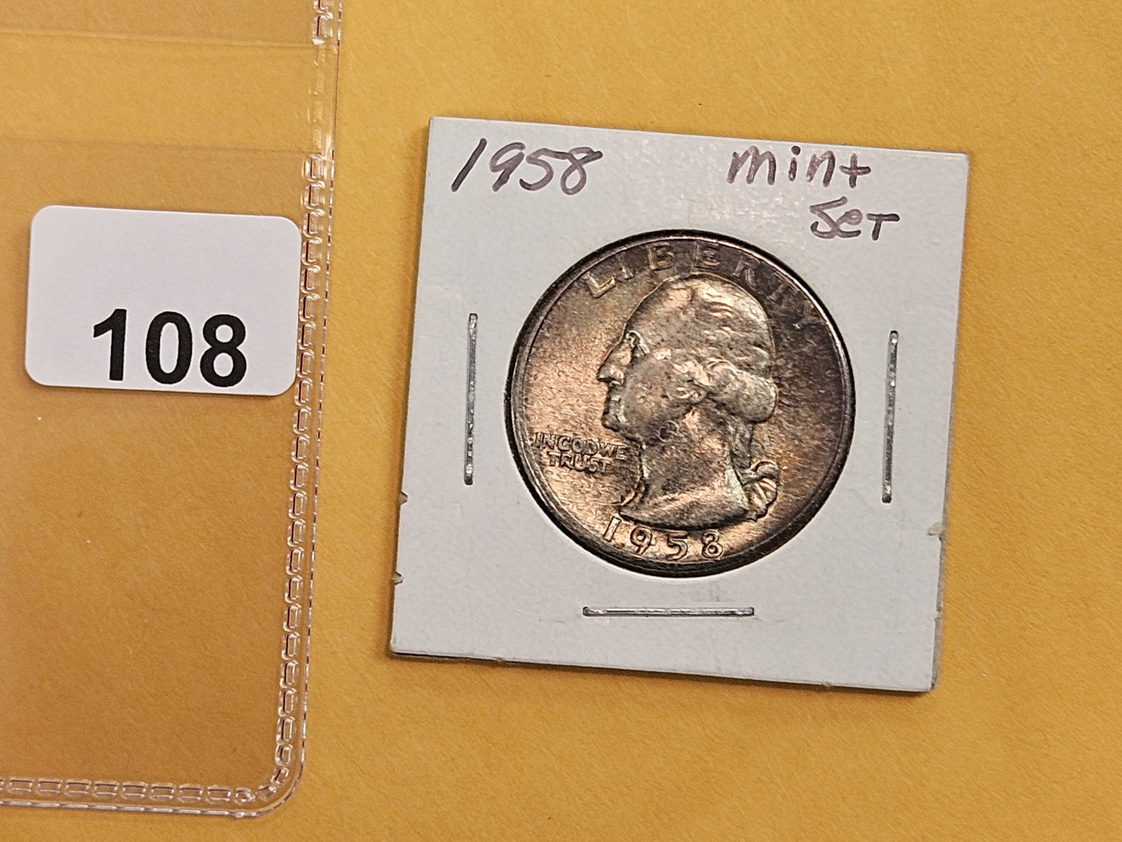 GEM Brilliant Uncirculated 1958 Washington Quarter - 2
