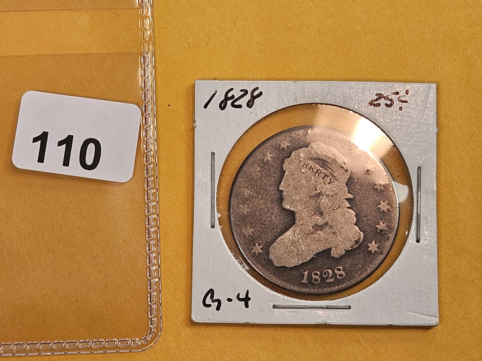 1828 Capped Bust Quarter in Good - 2