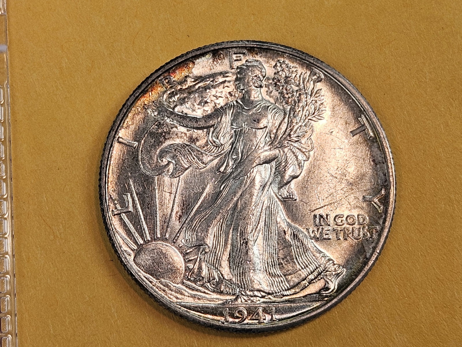 Choice Brilliant Uncirculated 1941-D Walking Liberty Half Dollar - 4