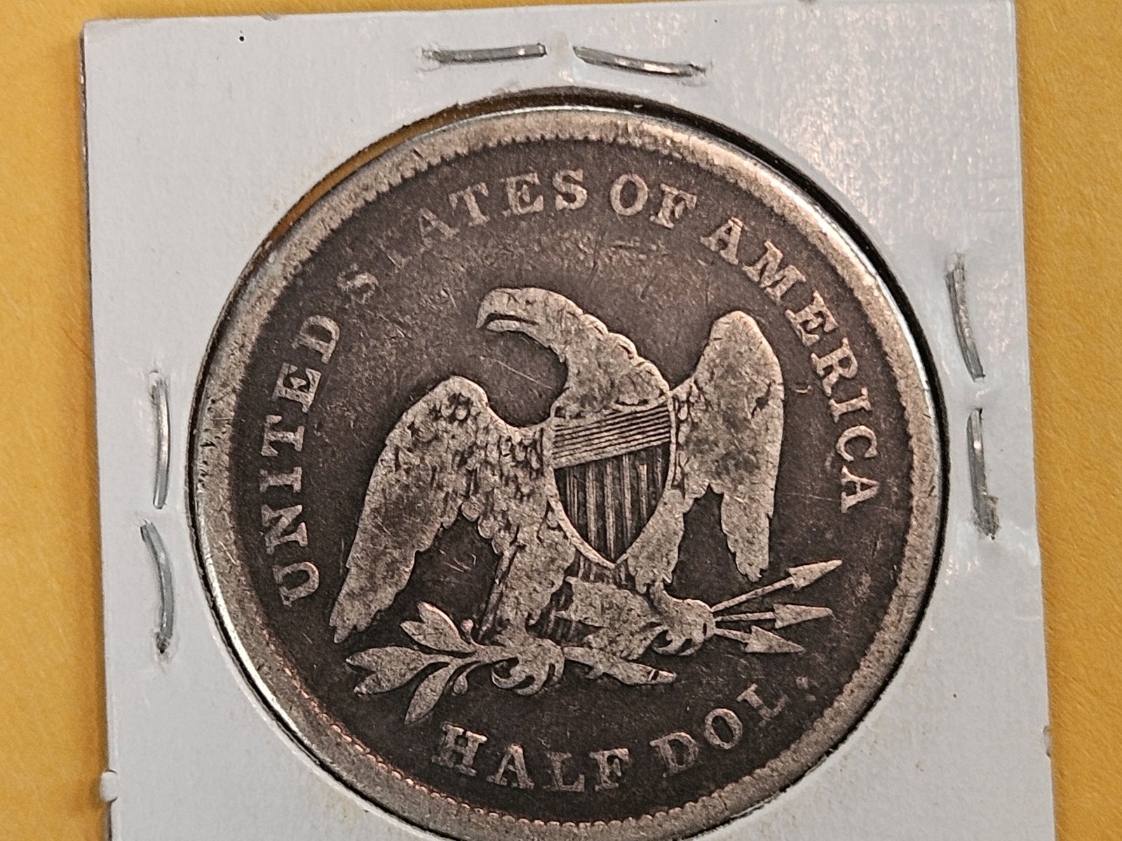 1839 Seated Liberty silver Half Dollar in Very Good - 3