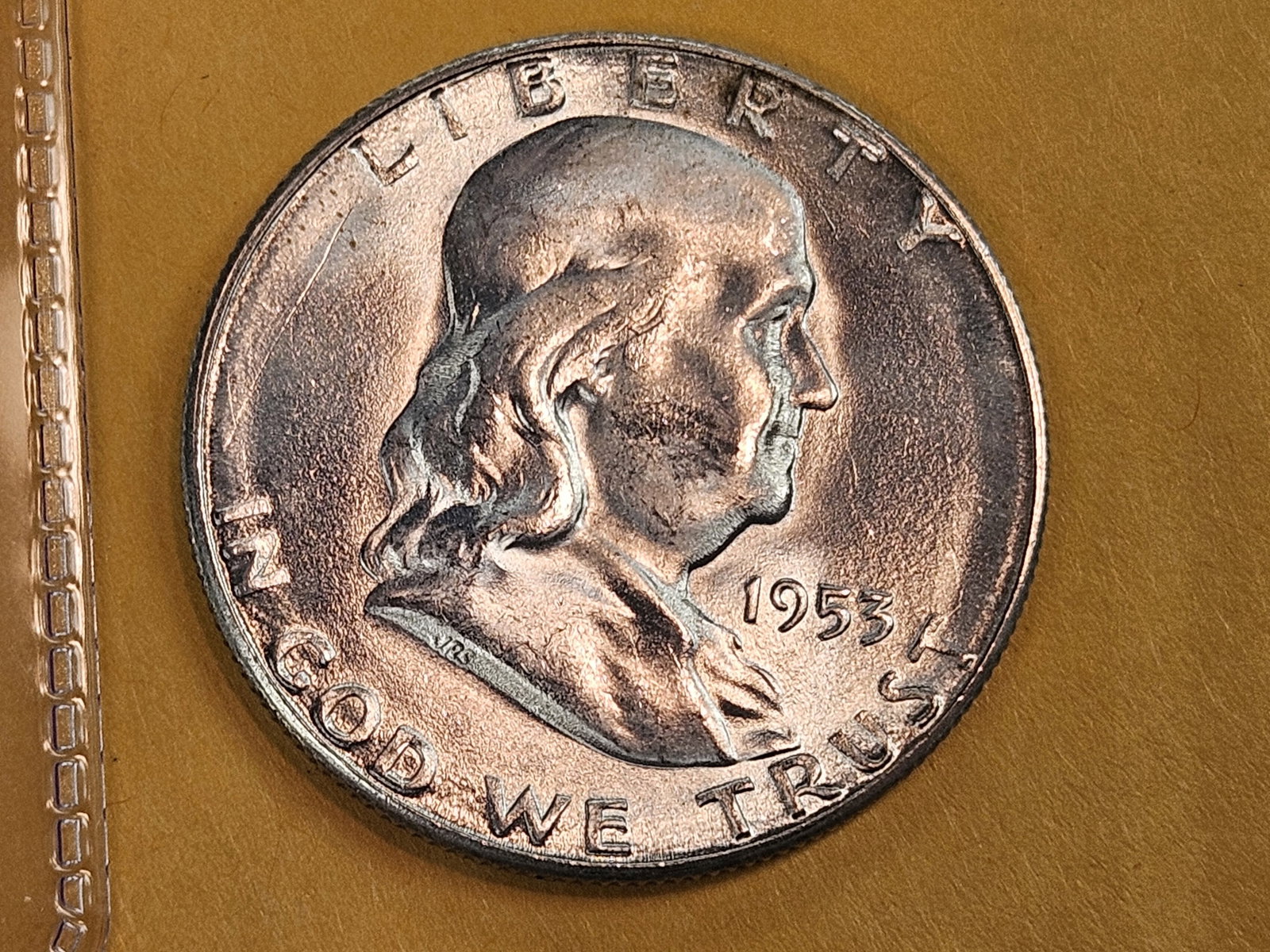 Very Choice Brilliant Uncirculated 1953-S Franklin half Dollar (1 of 4)