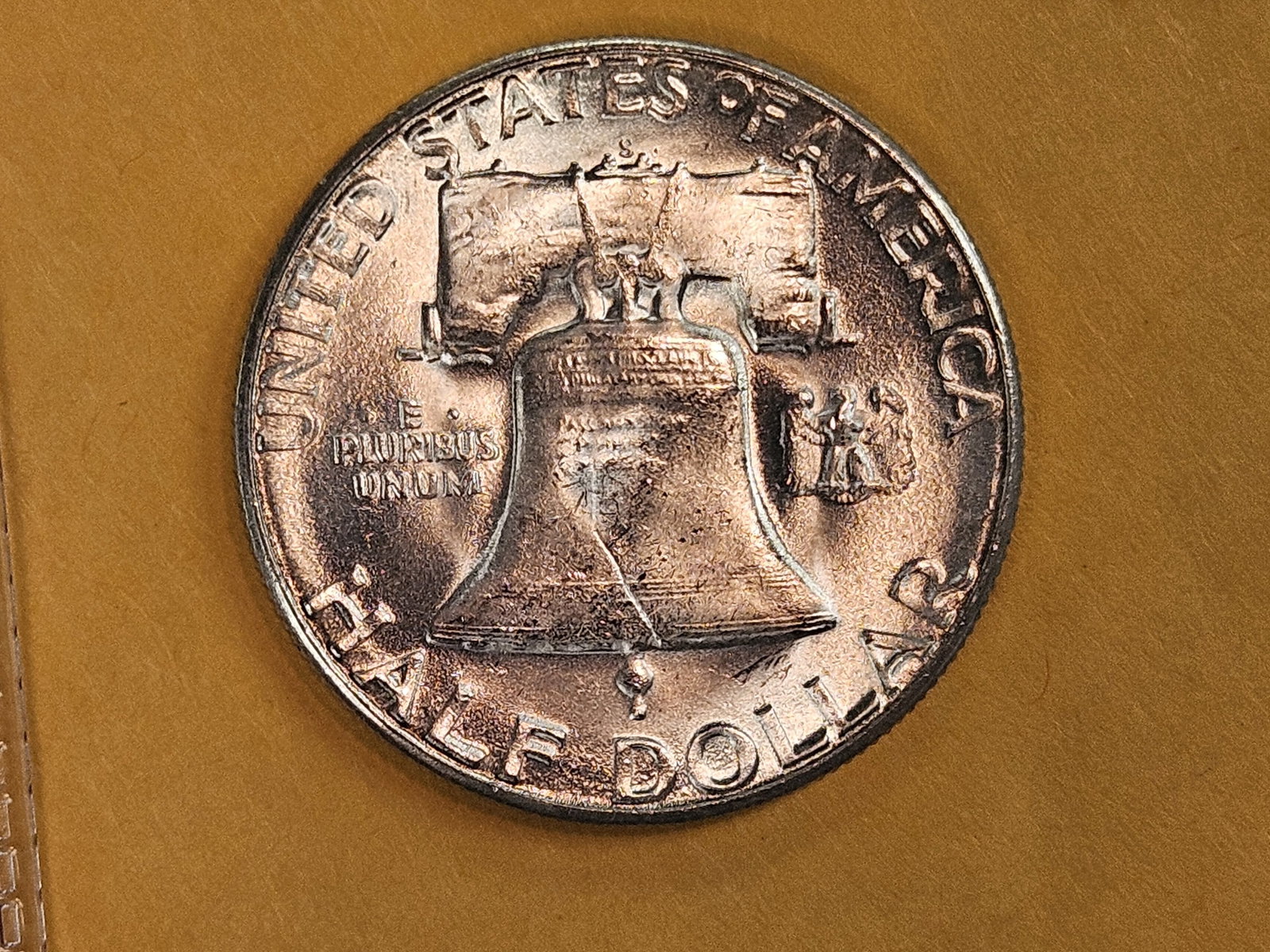 Very Choice Brilliant Uncirculated 1953-S Franklin half Dollar - 4