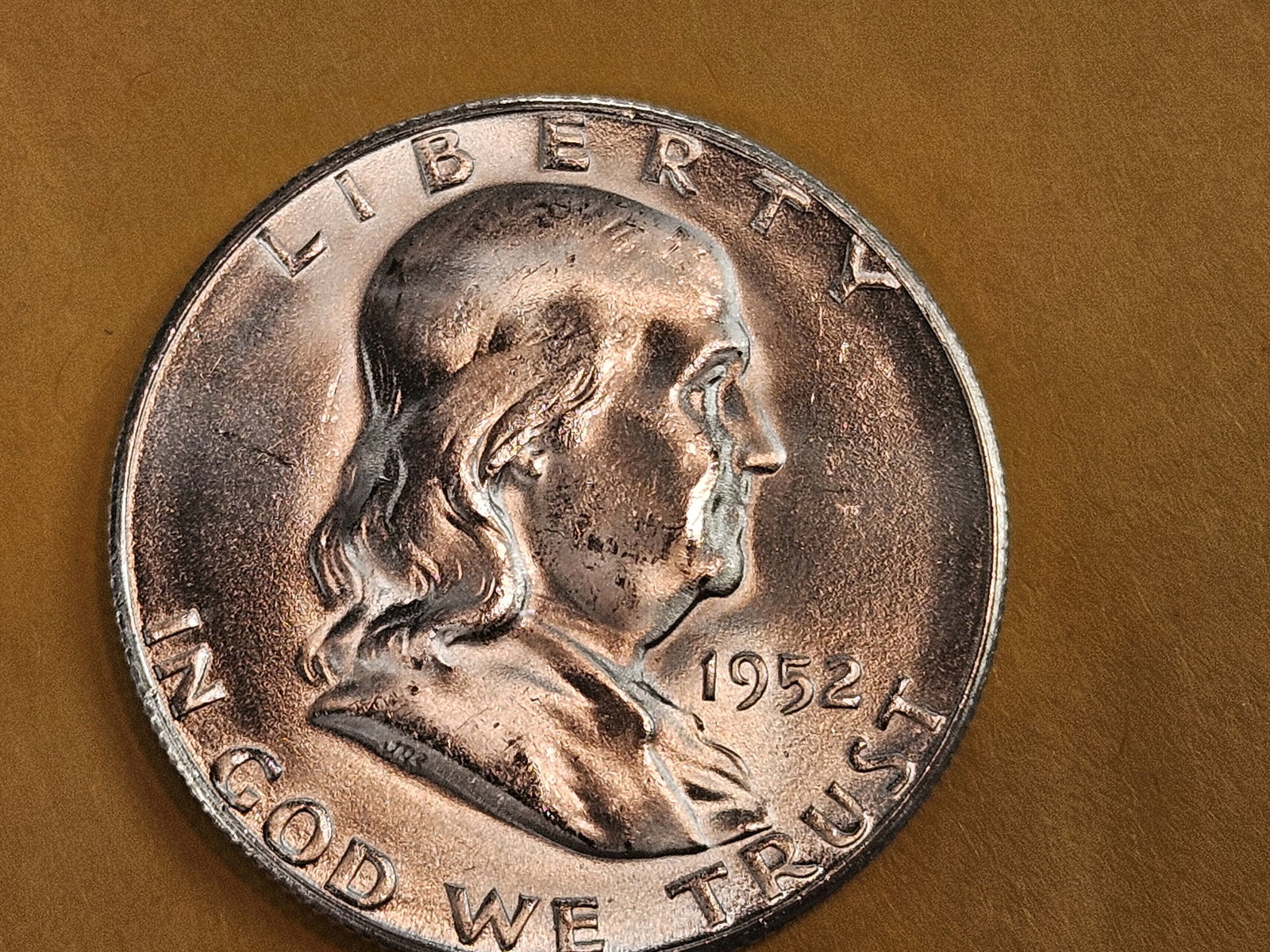 Very Choice Brilliant Uncirculated 1952-S Franklin Half Dollar (1 of 5)
