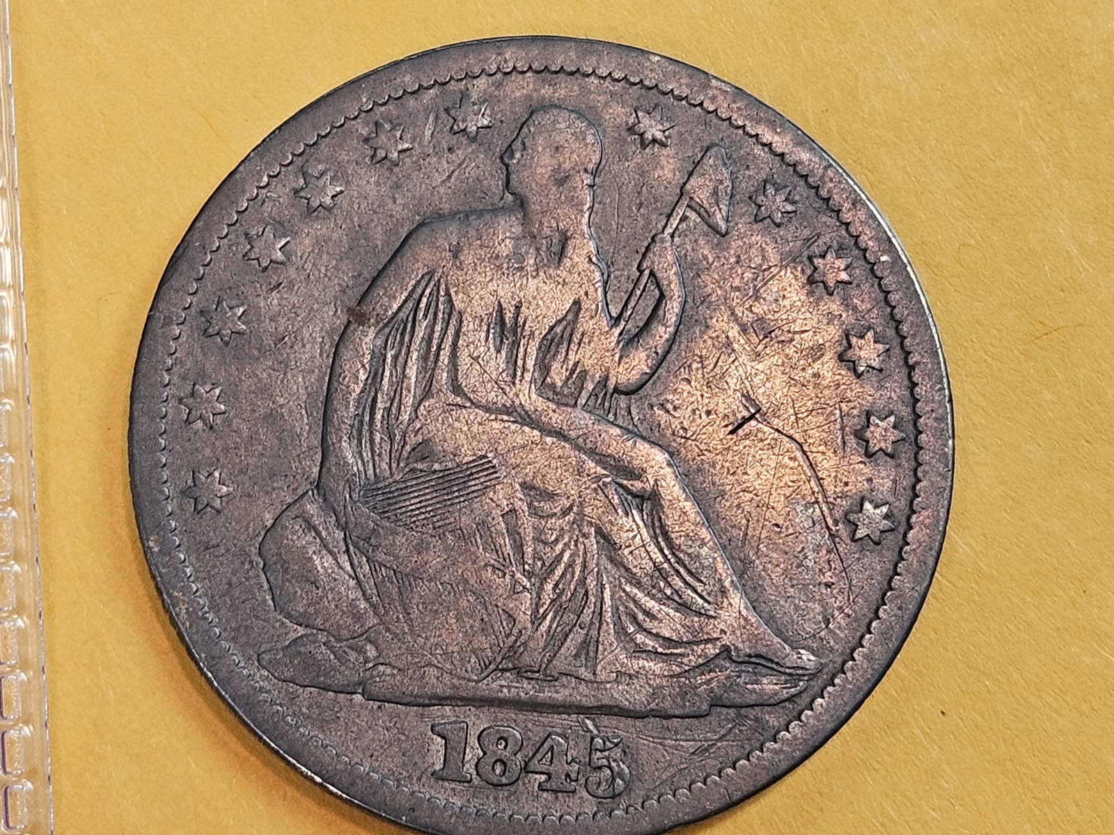 New Orleans minted Seated Liberty silver Half dollar in Very Good (1 of 5)