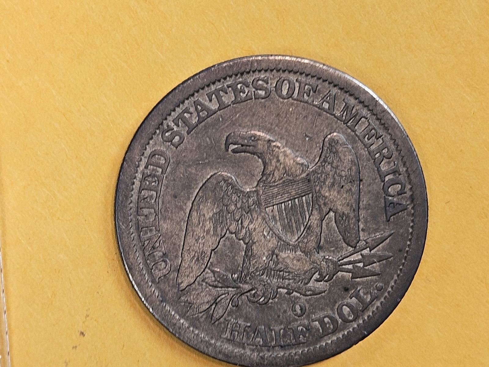 New Orleans minted Seated Liberty silver Half dollar in Very Good - 5