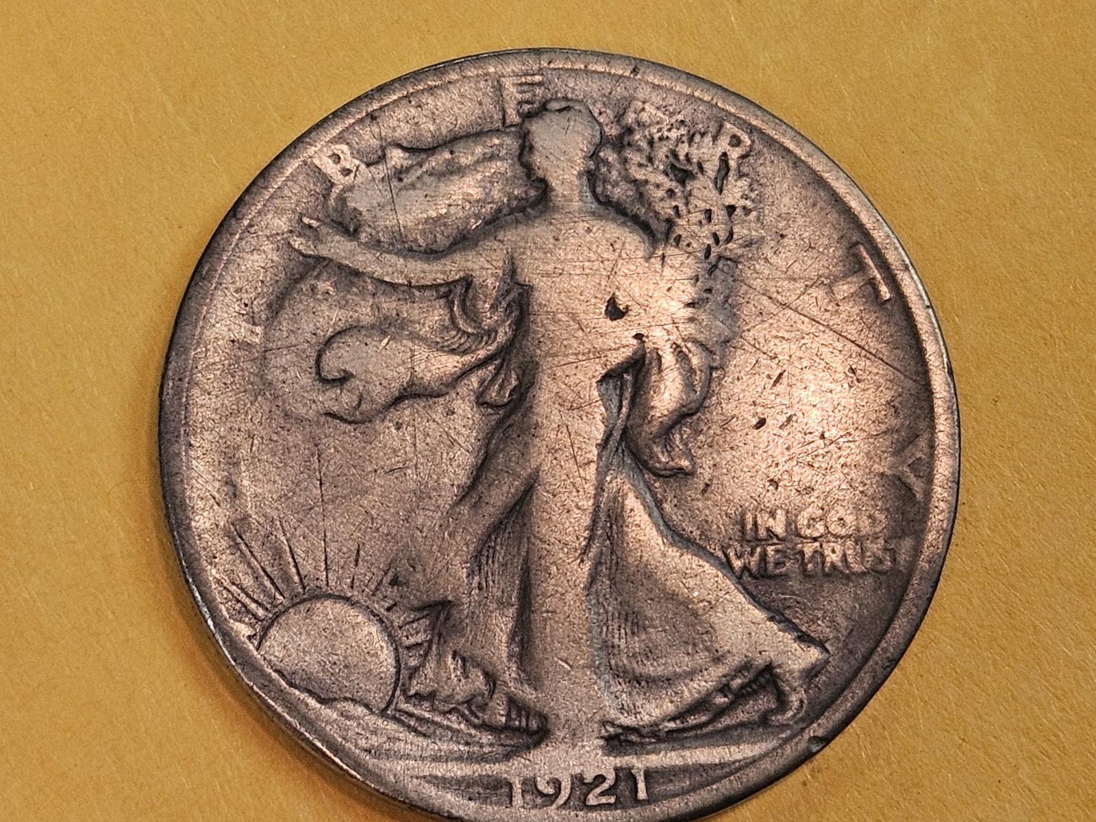 KEY DATE 1921-S Walking Liberty half Dollar (1 of 3)