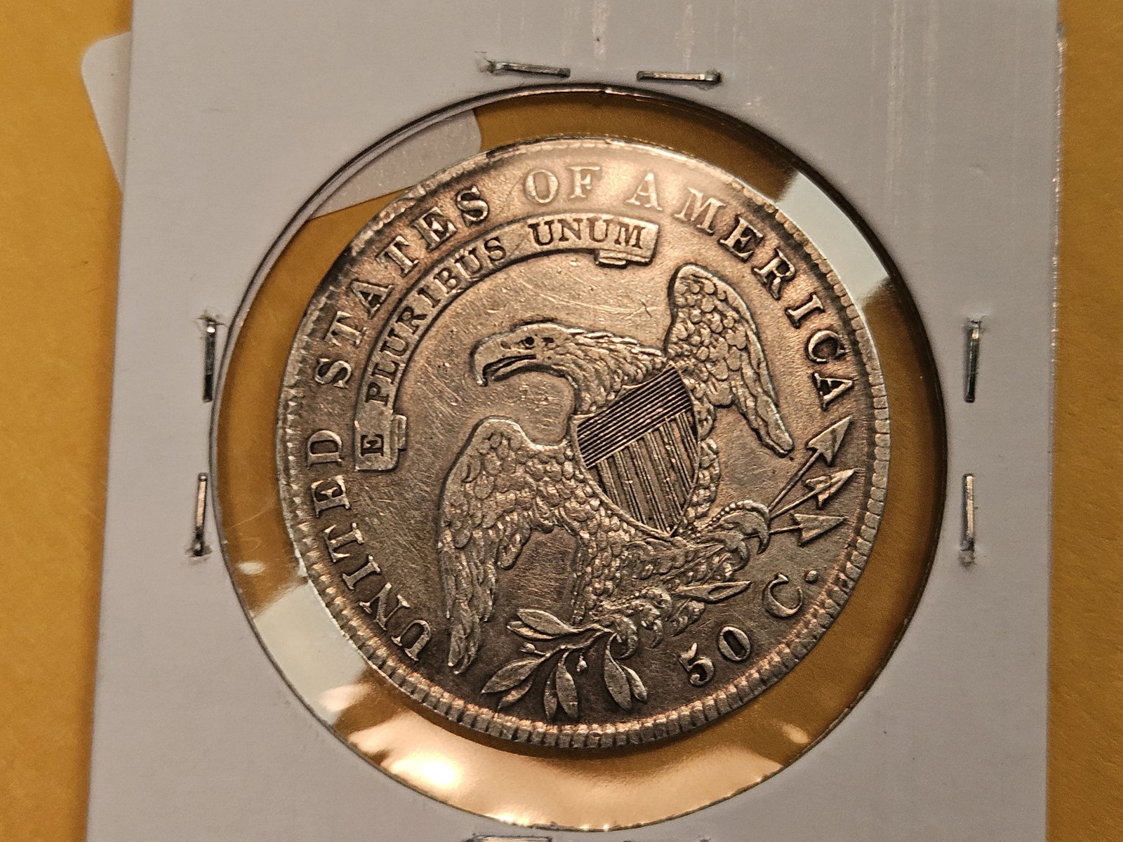 1835 Capped Bust half Dollar in Very Fine plus - details - 3
