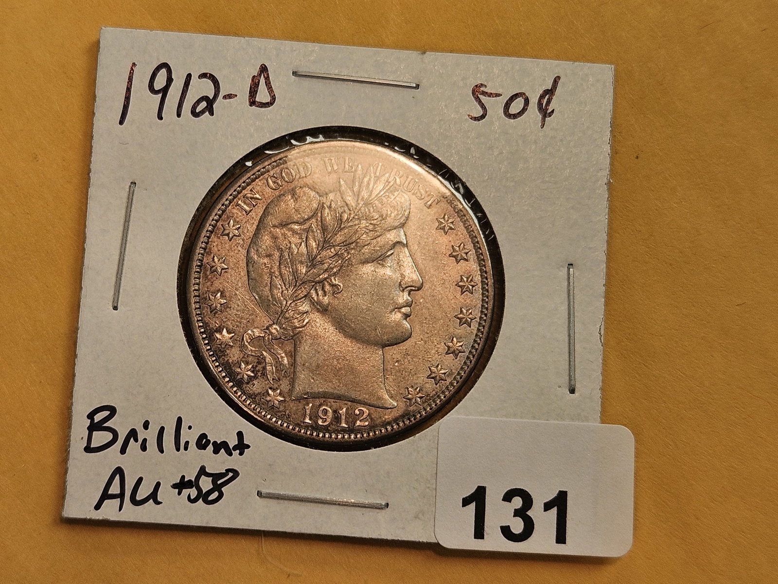 * Choice Brilliant About Uncirculated - 58 Barber Half Dollar - 2