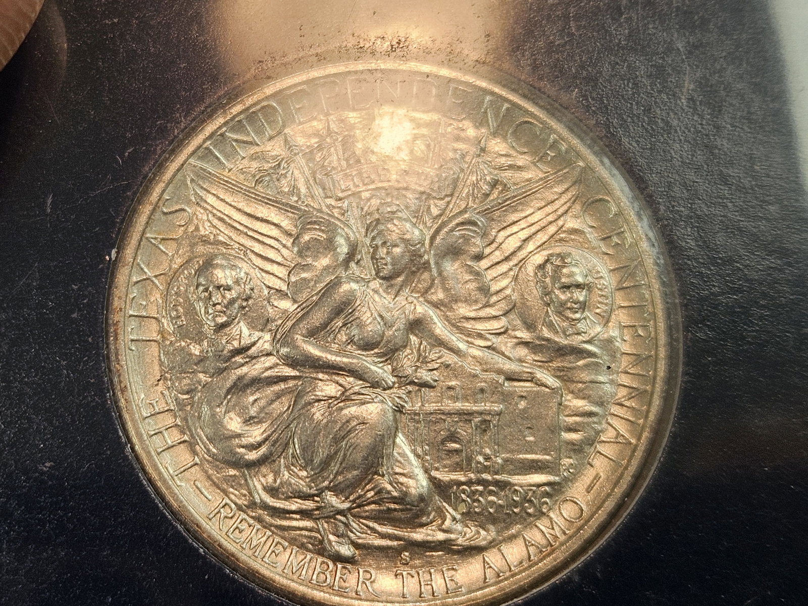 * GEM Brilliant Uncirculated 1937-S Texas Commemorative silver Half Dollar - 10