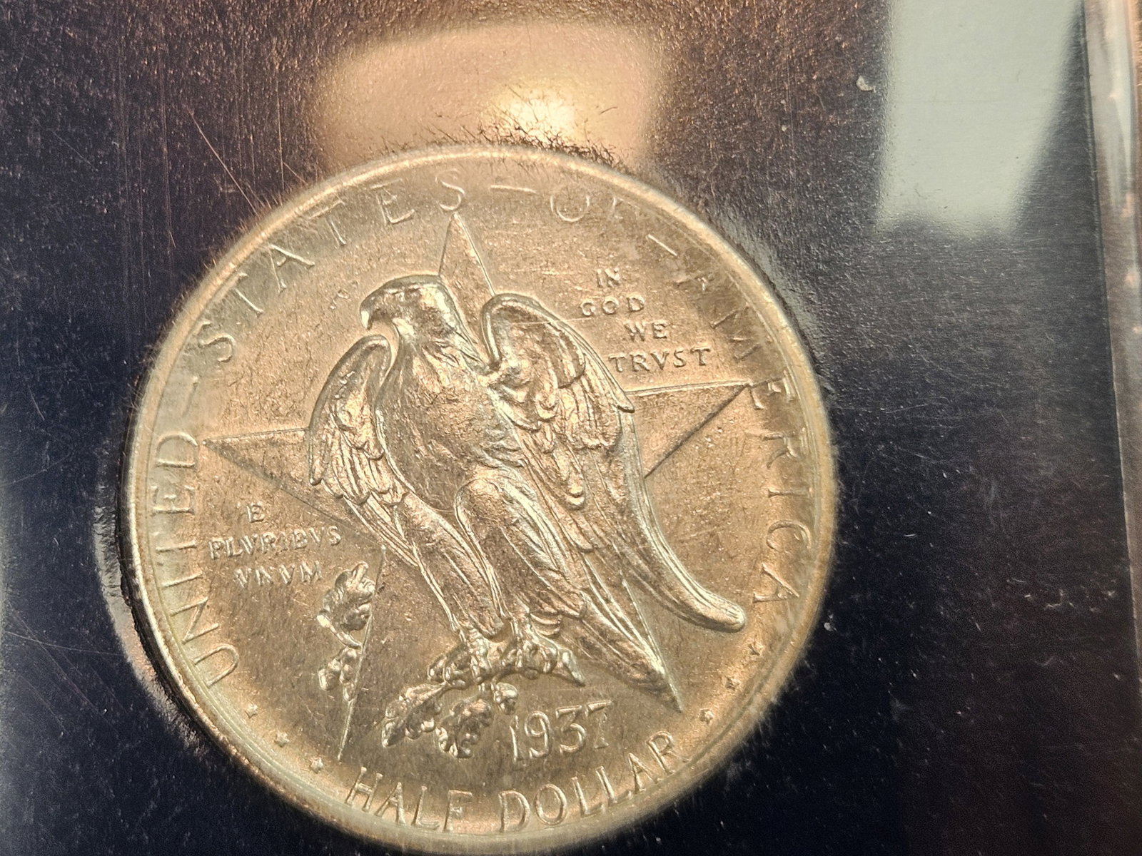 * GEM Brilliant Uncirculated 1937-S Texas Commemorative silver Half Dollar - 6