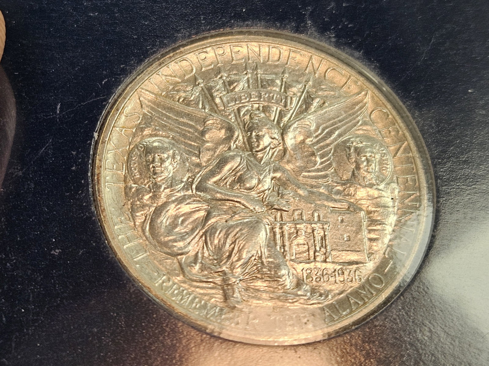 * GEM Brilliant Uncirculated 1937-S Texas Commemorative silver Half Dollar - 9