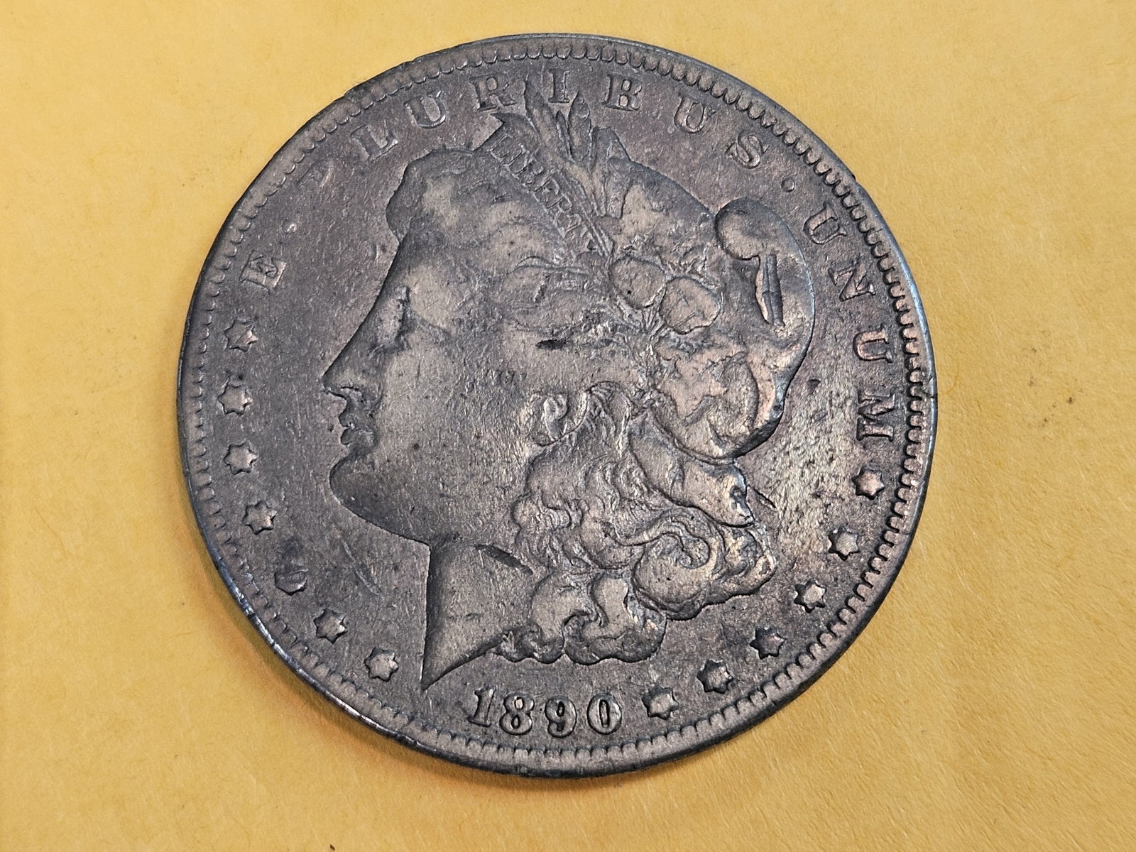 ** KEY DATE ** 1890-CC Morgan Dollar in Fine: KEY DATE! CARSON CITY!