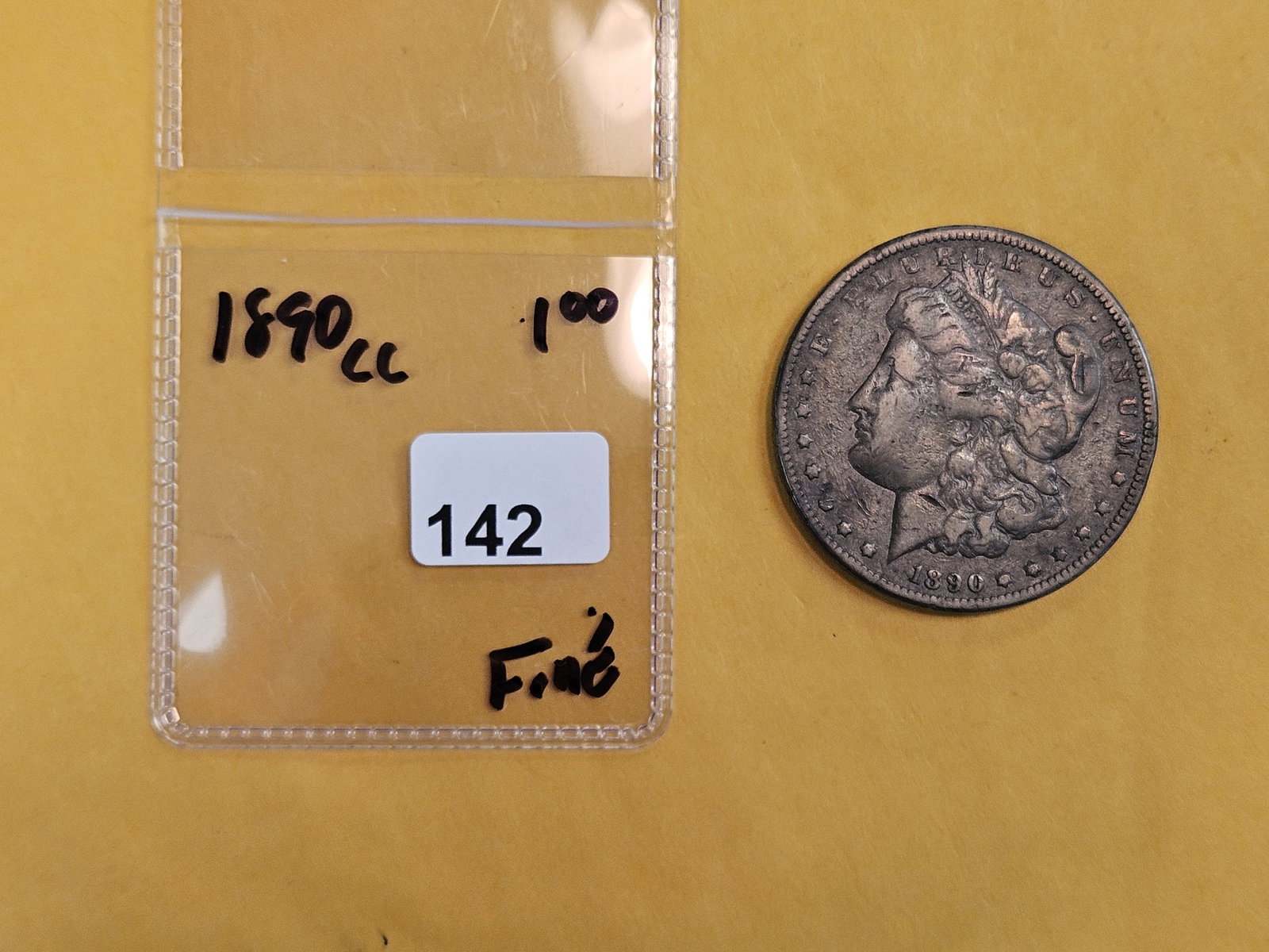 ** KEY DATE ** 1890-CC Morgan Dollar in Fine - 2
