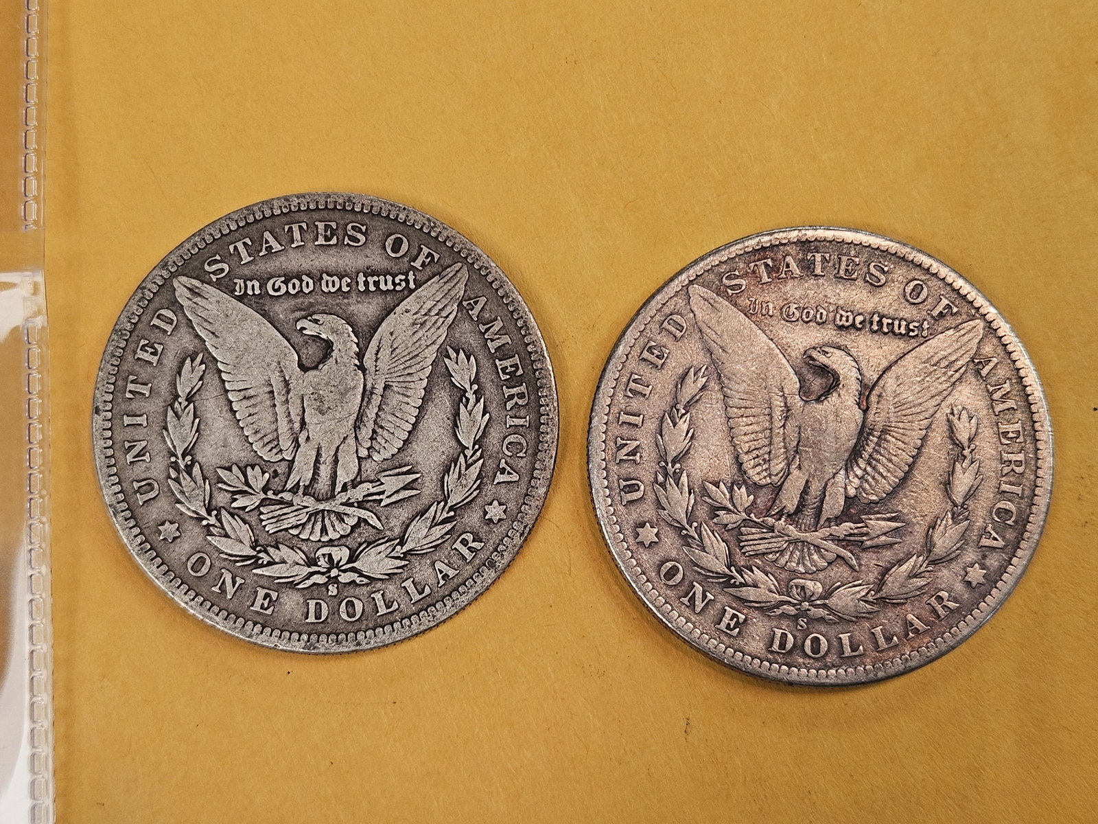 Two better date San Francisco-Minted Morgan Silver Dollars - 3