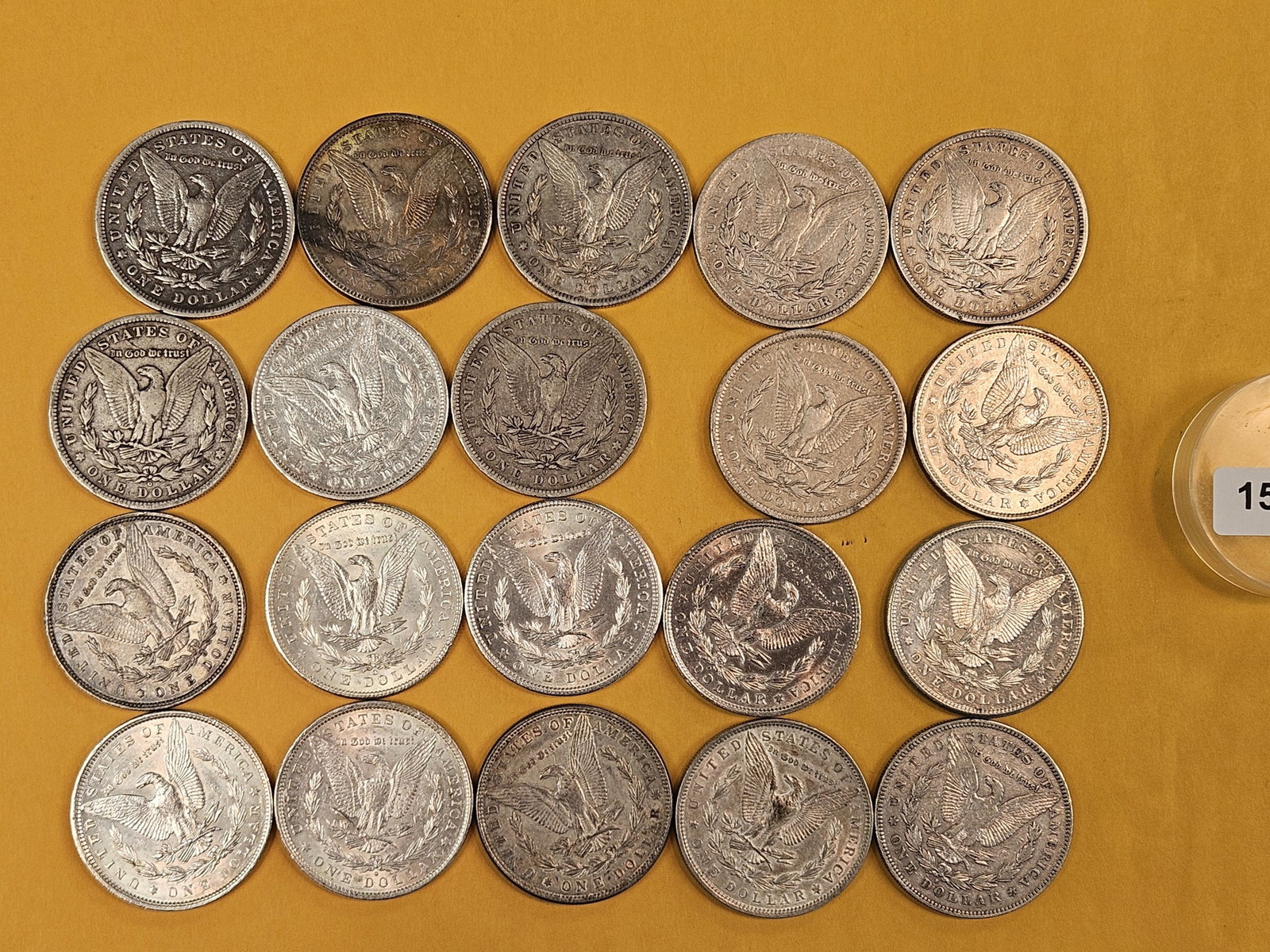 ** FULL ROLL ** Twenty Morgan Silver Dollars - 6
